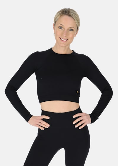 Ribbed Seamless Crop Top W