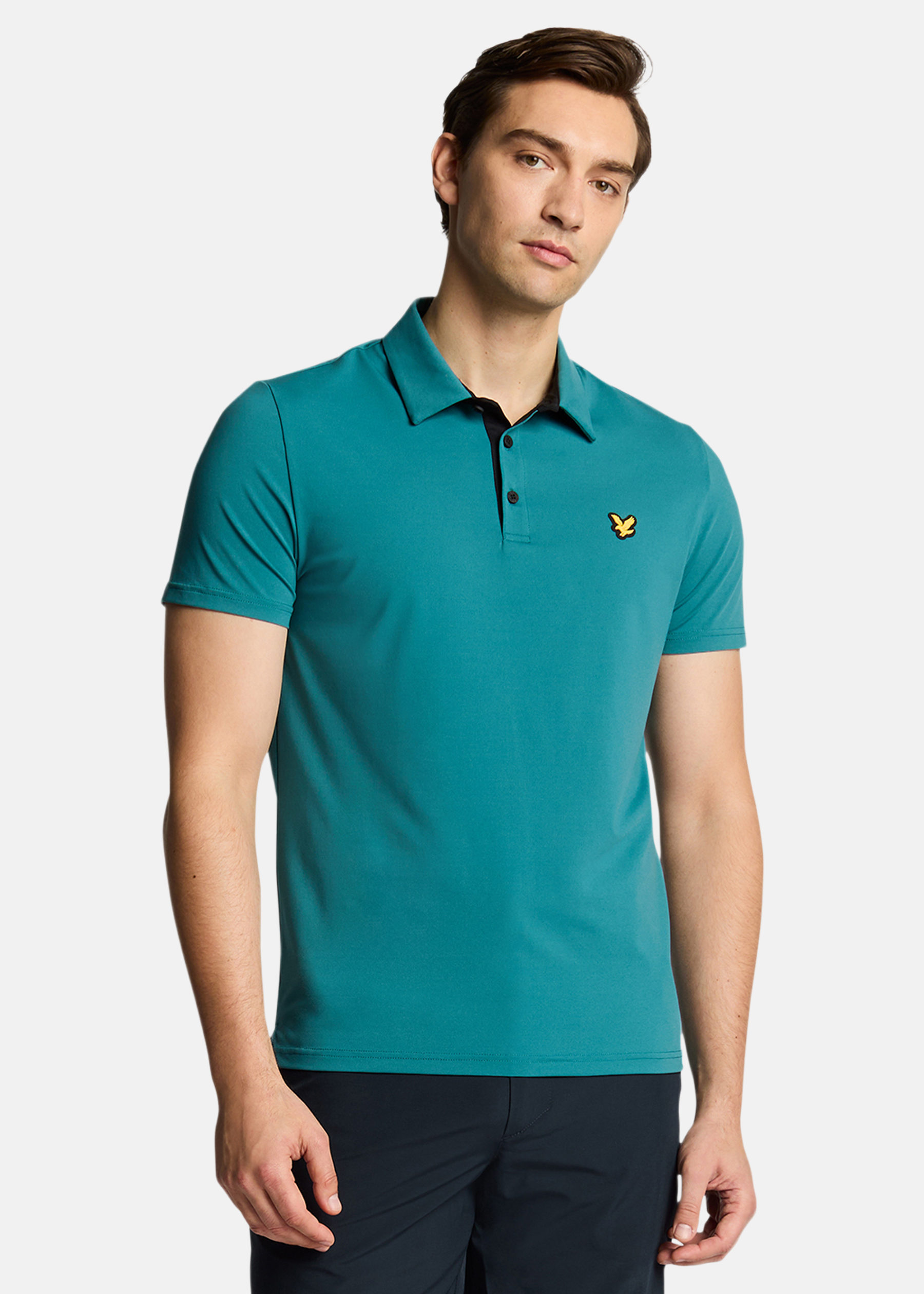 Contrast Placket Polo Shirt