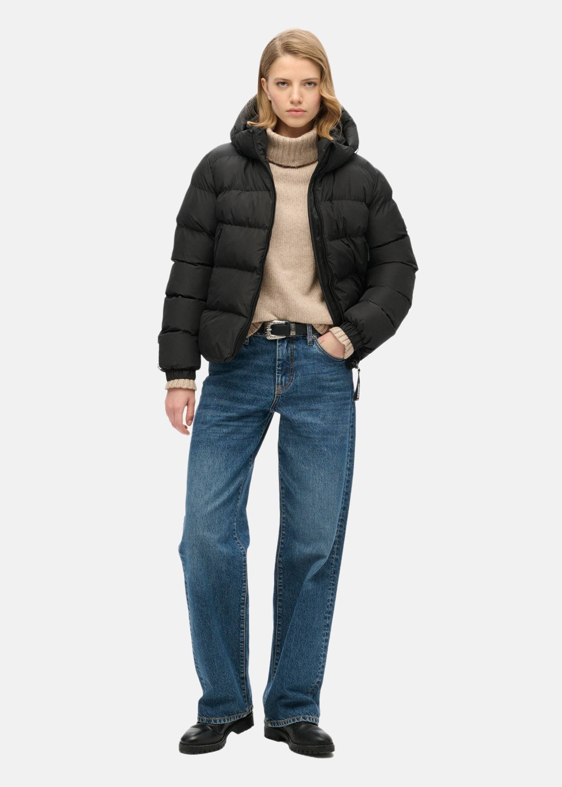 Hooded Sports Puffer Jacket