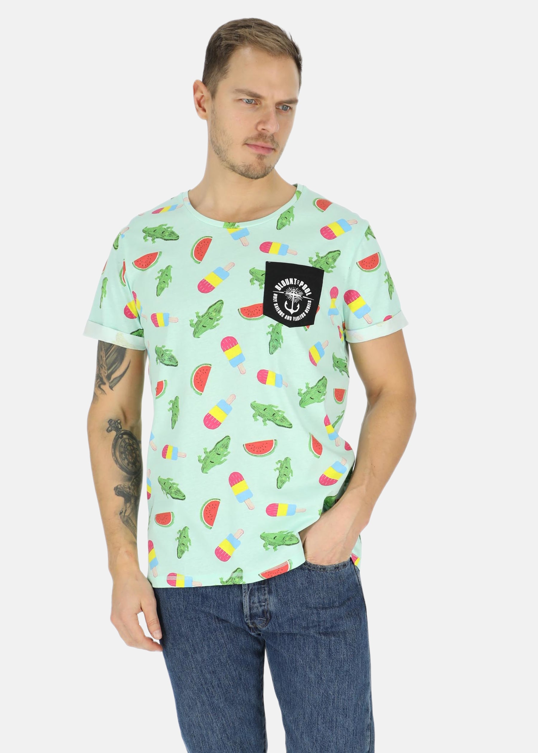 Tropical Pocket Tee