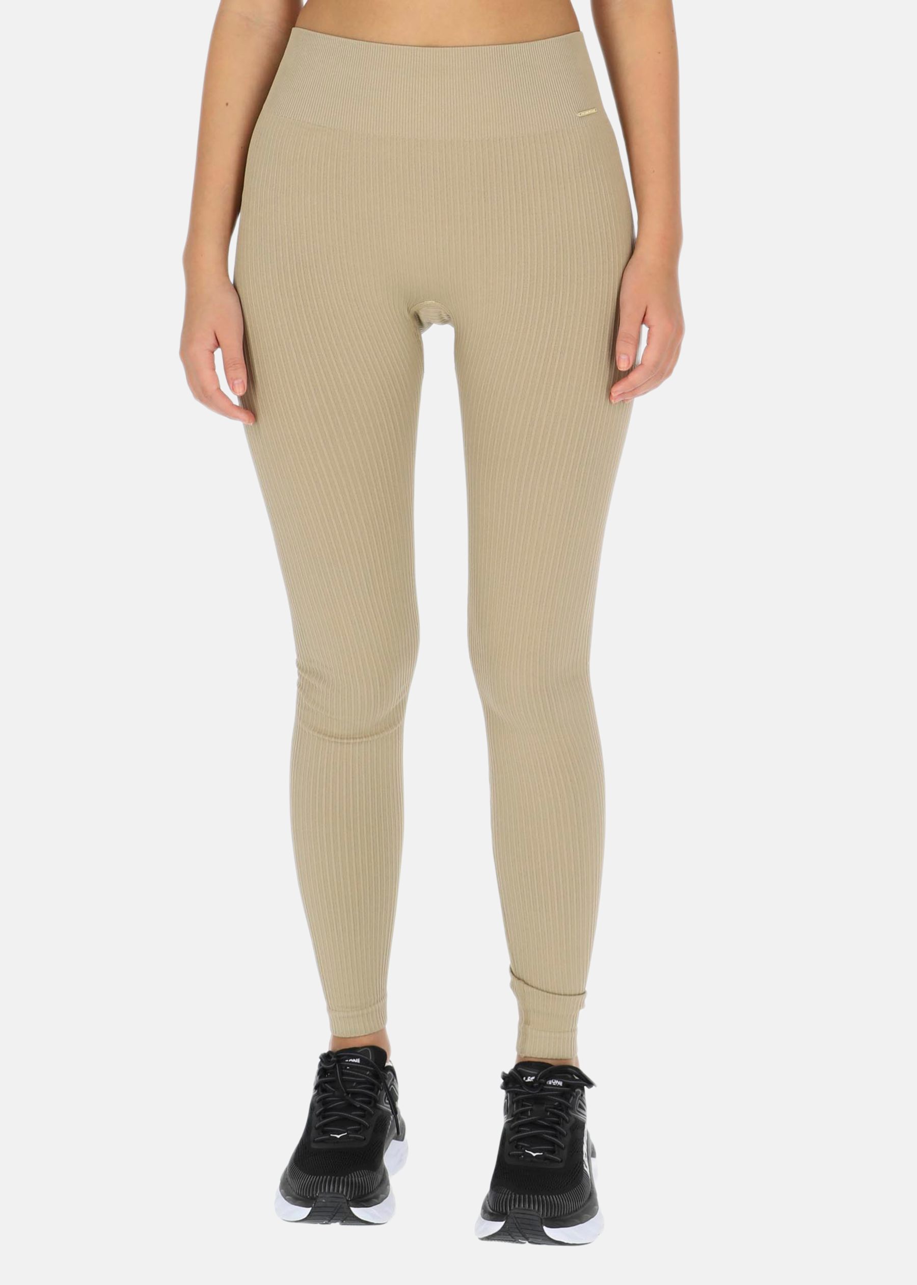 High Waist Rib Seamless Tights