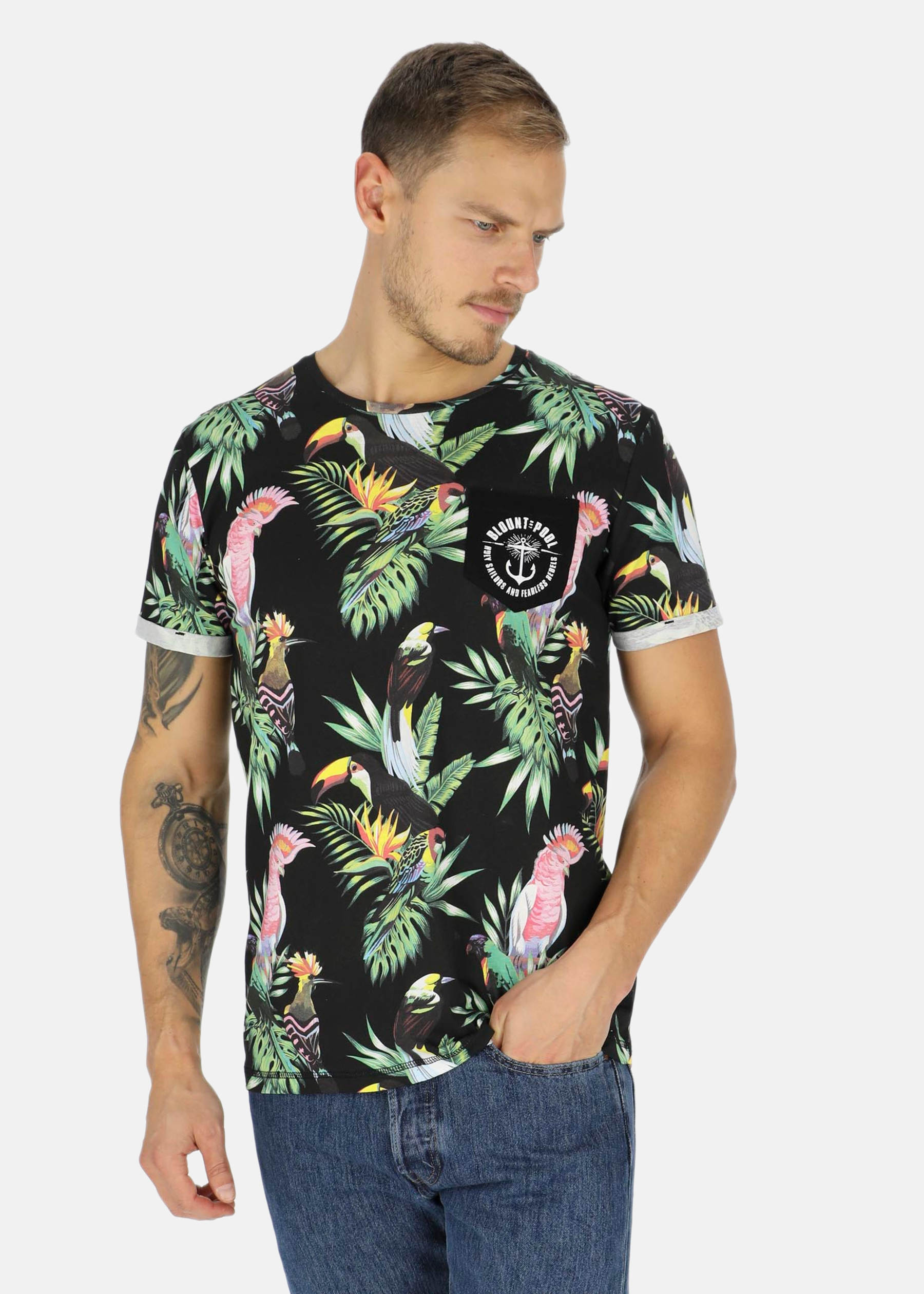 Tropical Pocket Tee