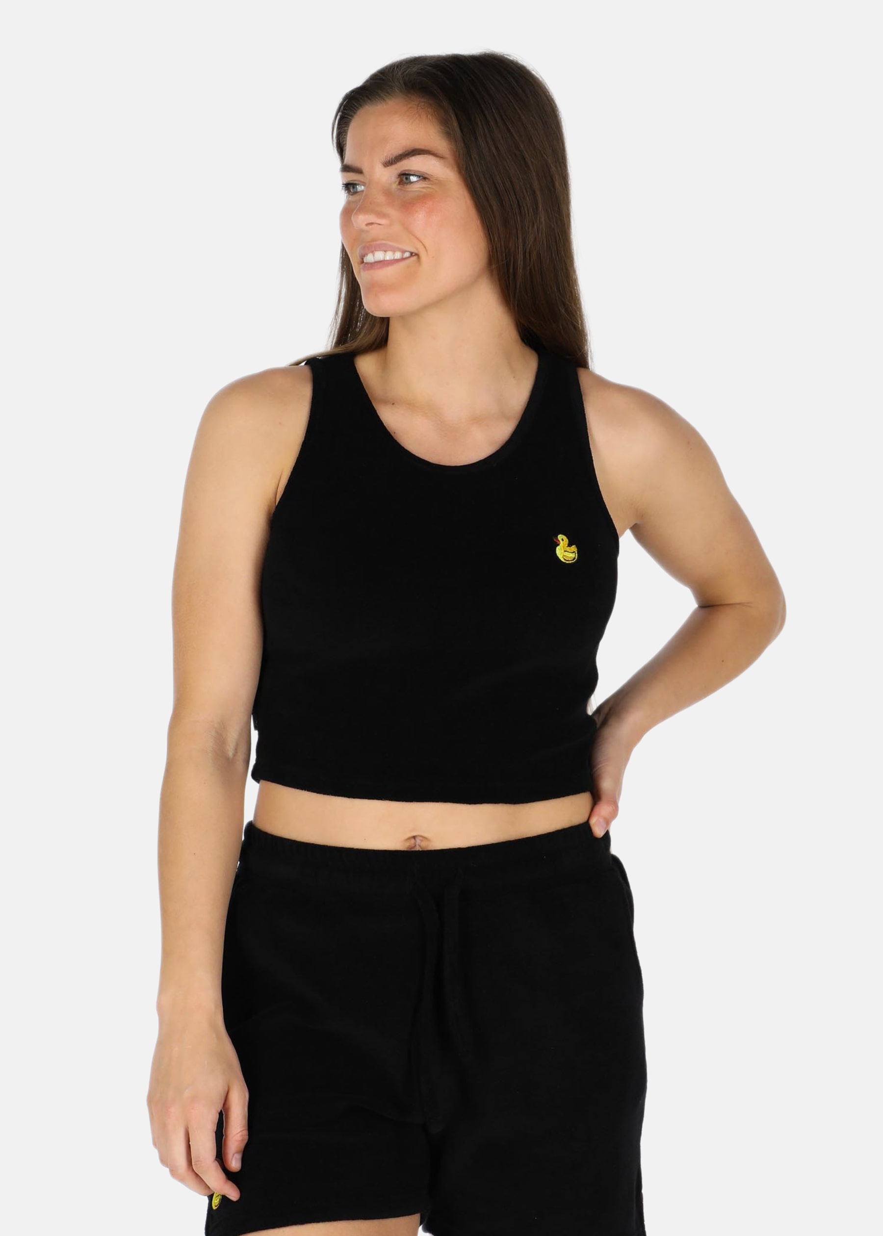 Ibiza Terry Crop Singlet W