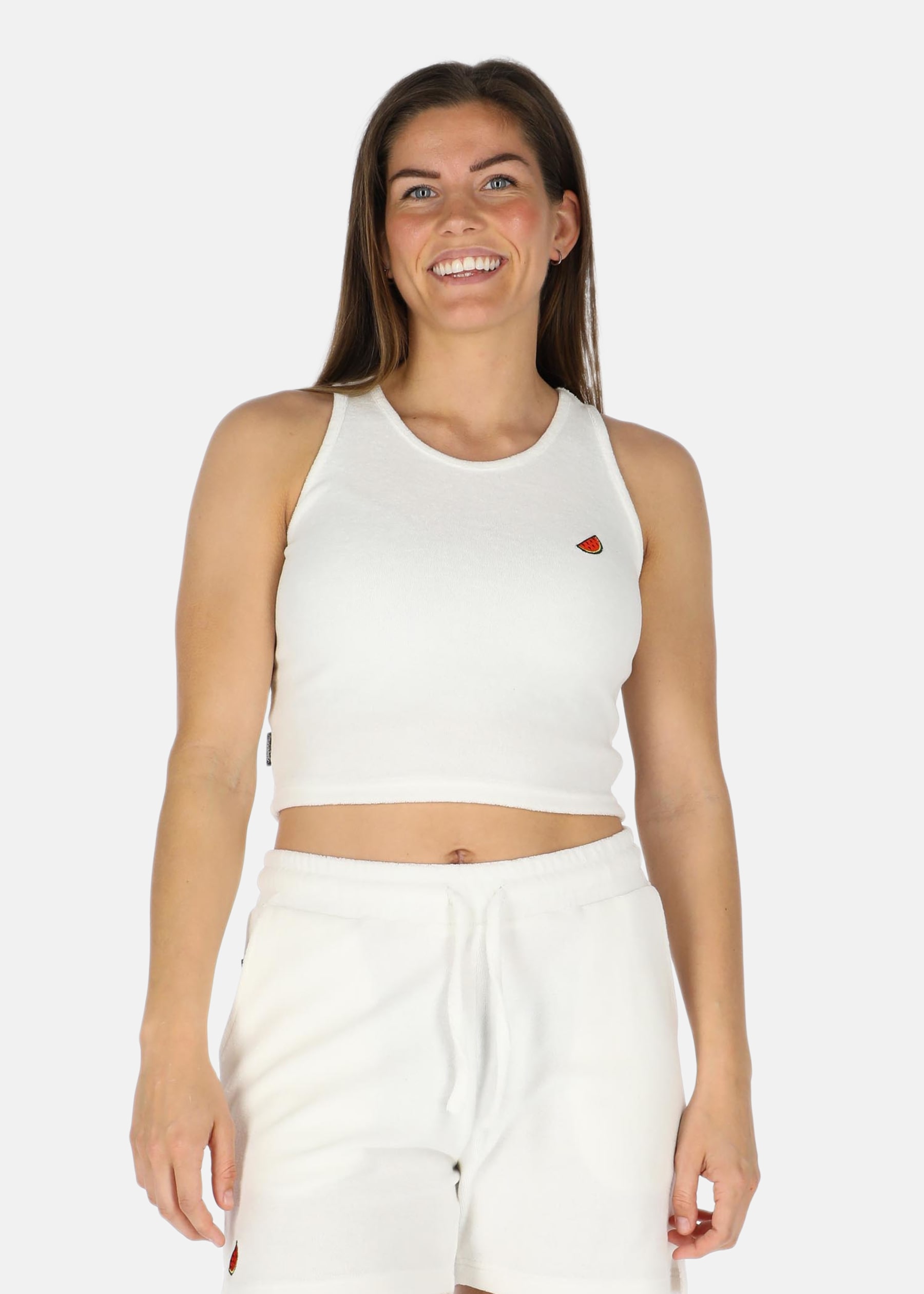 Ibiza Terry Crop Singlet W
