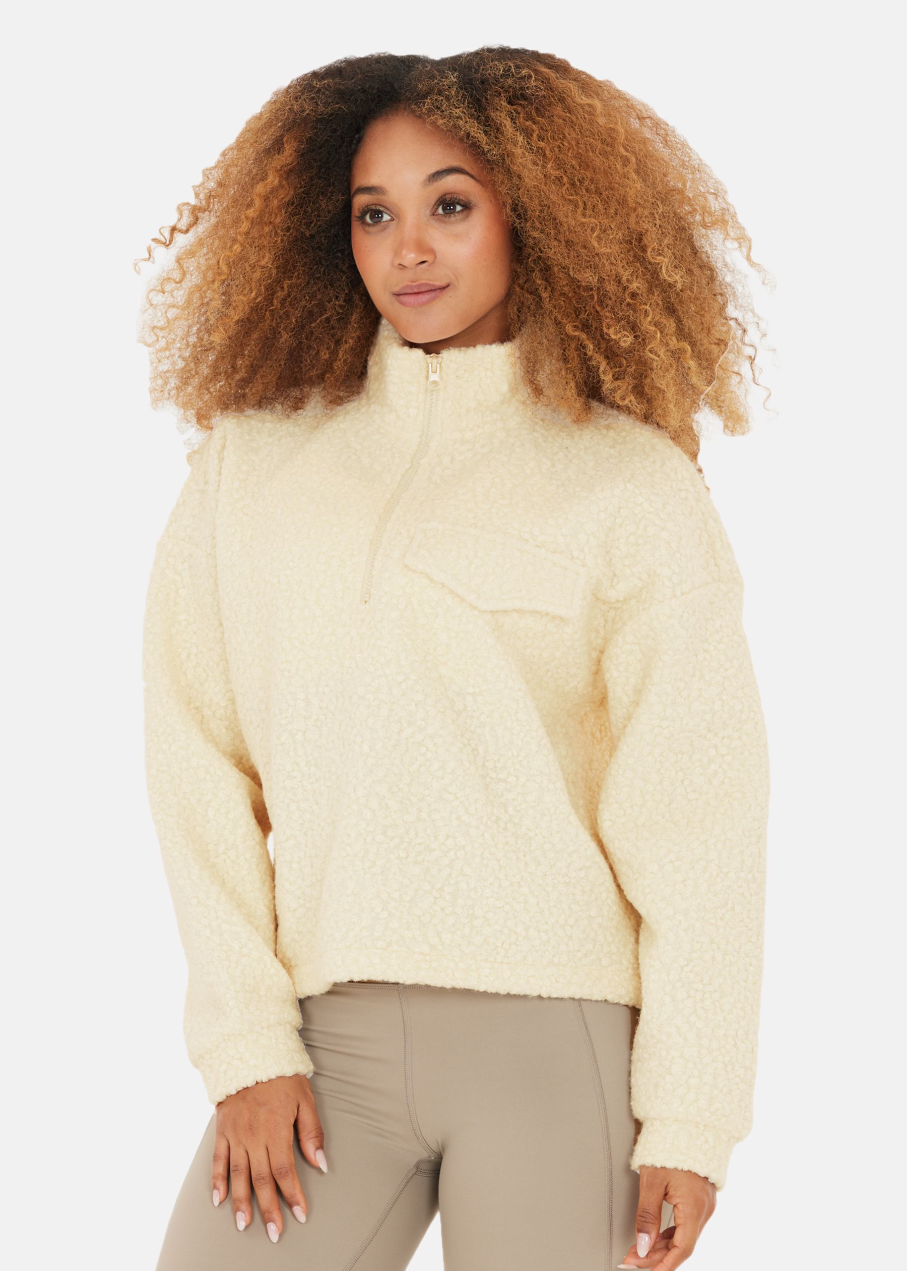 Florrie W Sherpa Half zip
