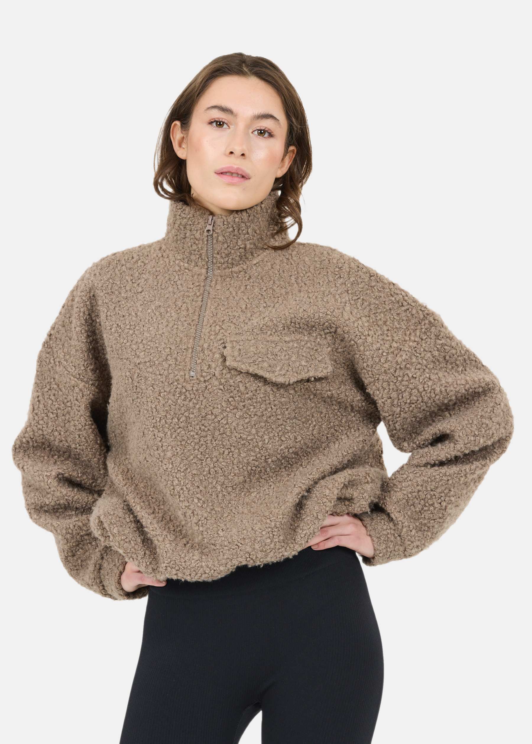 Florrie W Sherpa Half zip