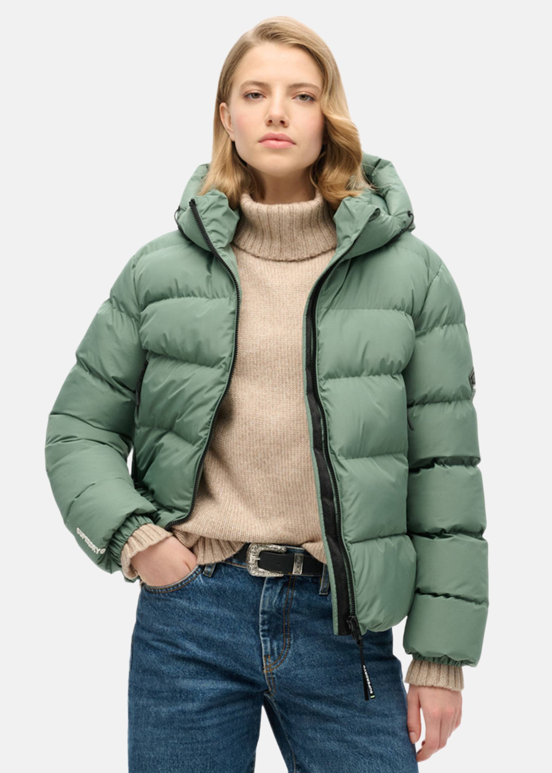 Hooded Sports Puffer Jacket
