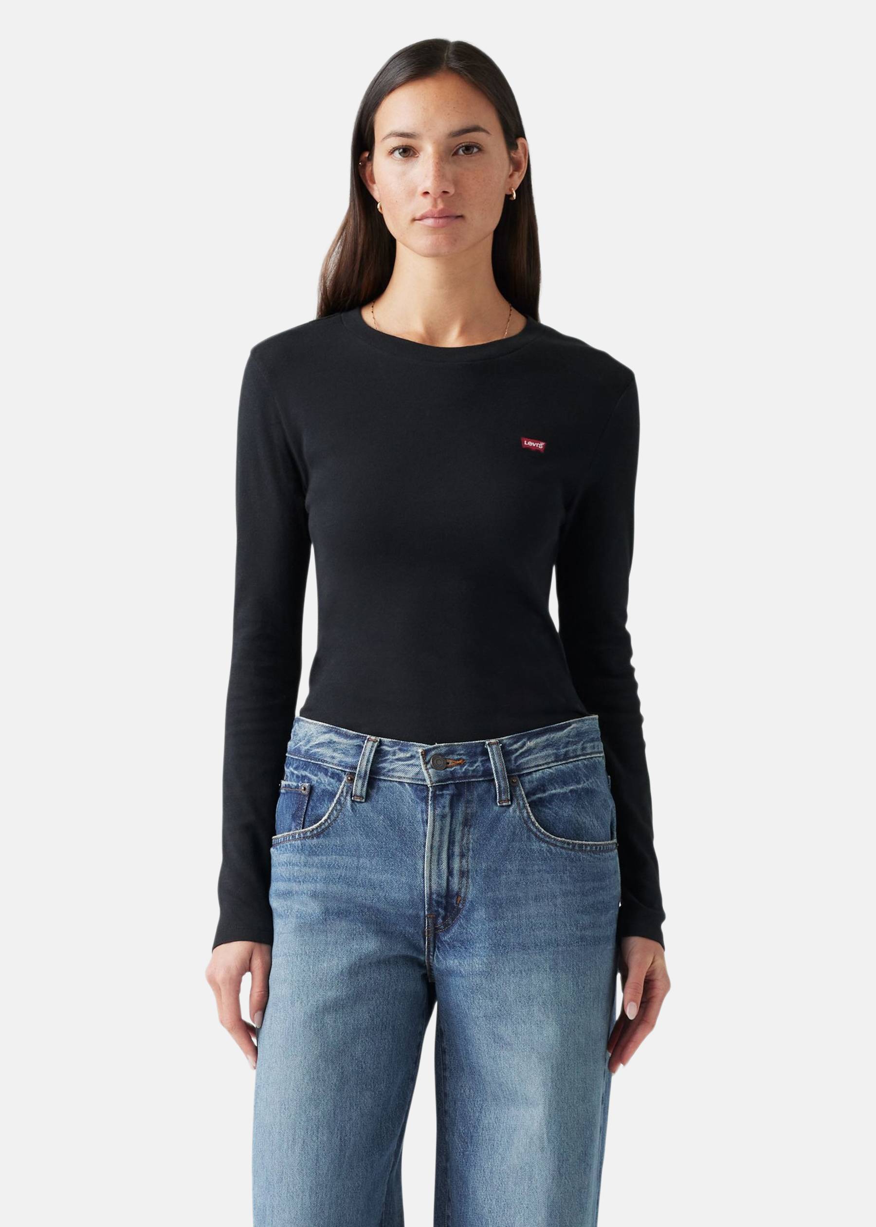 ESSENTIAL HM LS TEE WHITE +