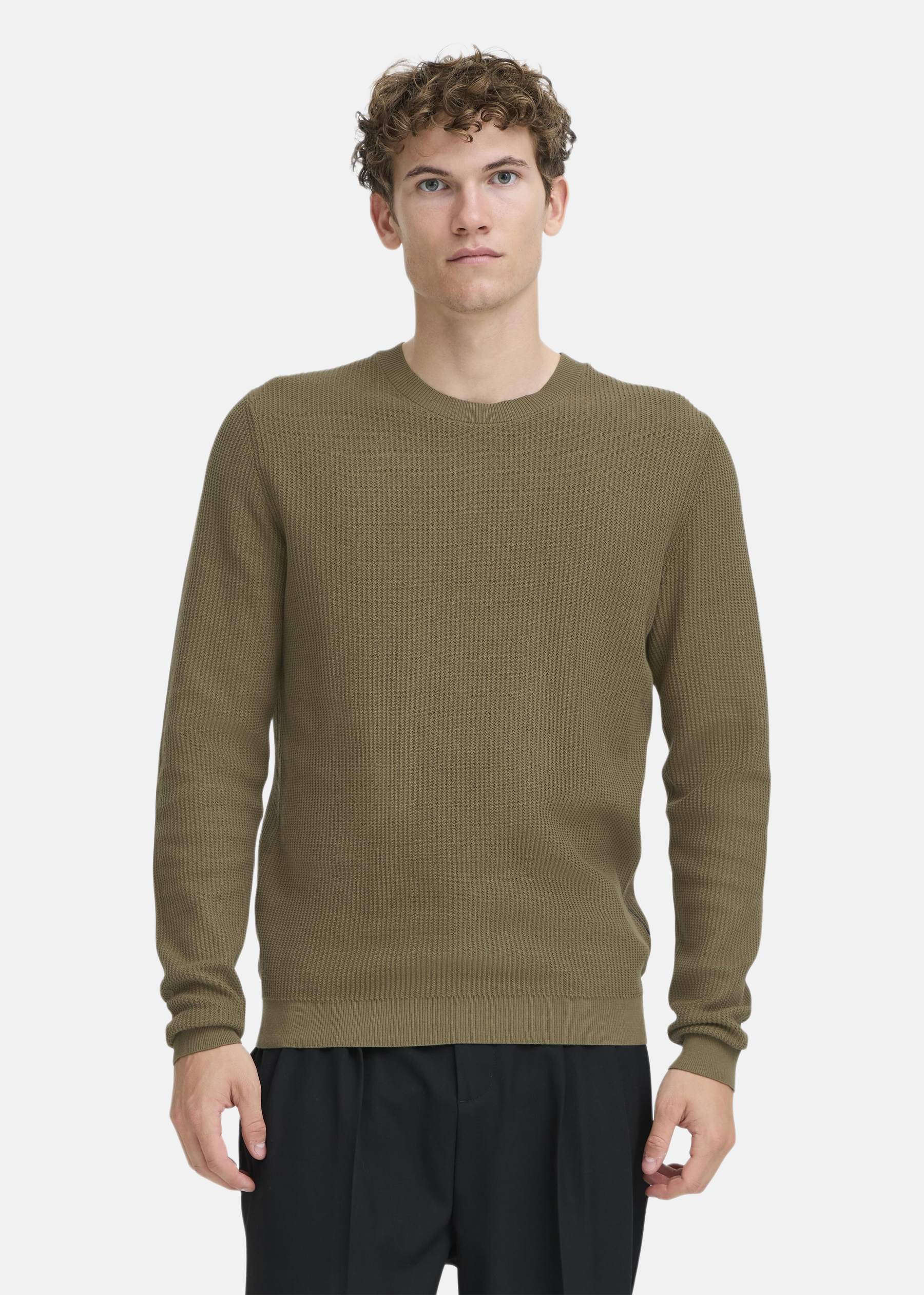 CFNOAR structured crew neck kn