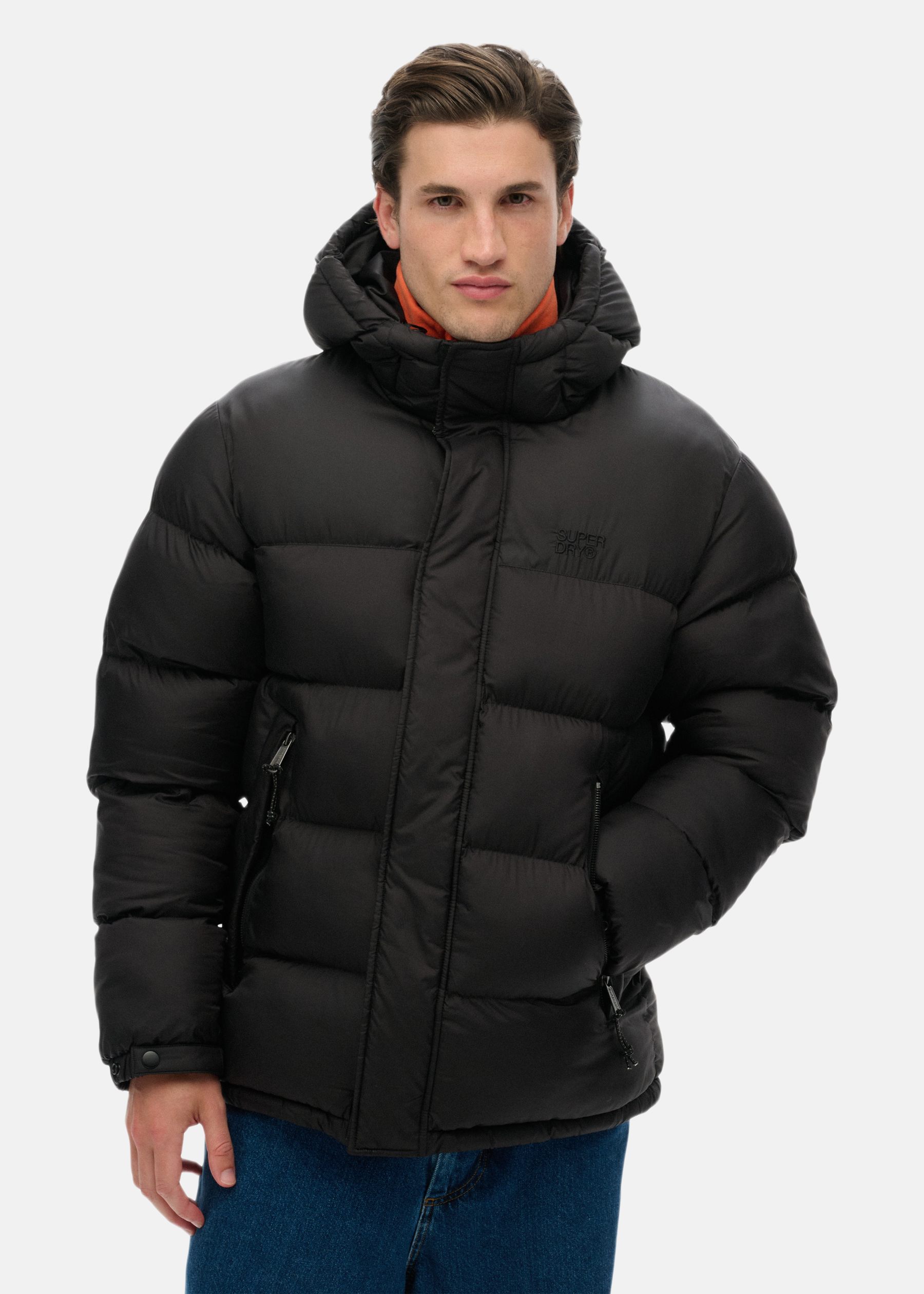 HOODED TECH PADDED JKT