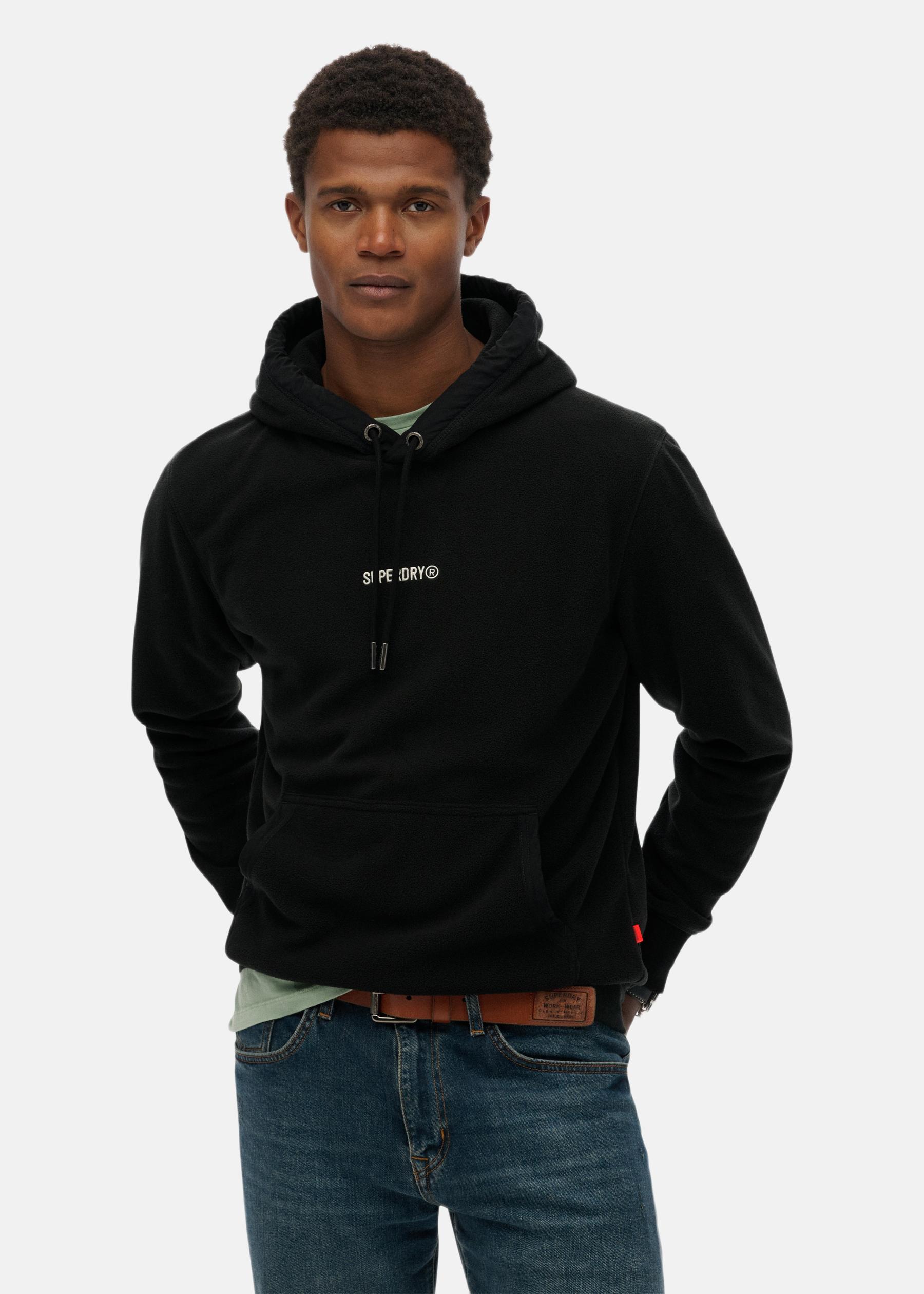 MICRO LOGO FLEECE HOOD