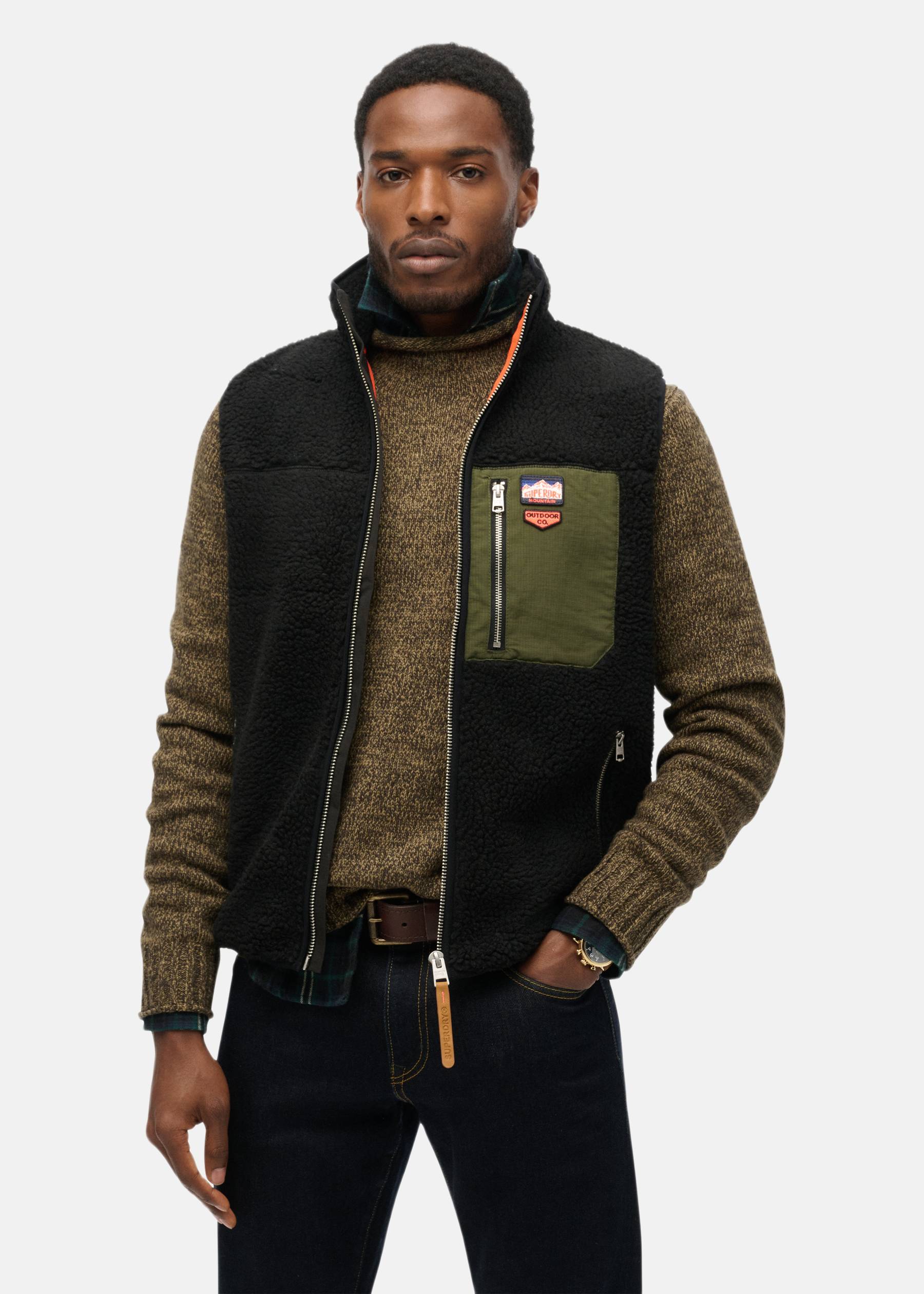 VINTAGE RETRO FLEECE GILET