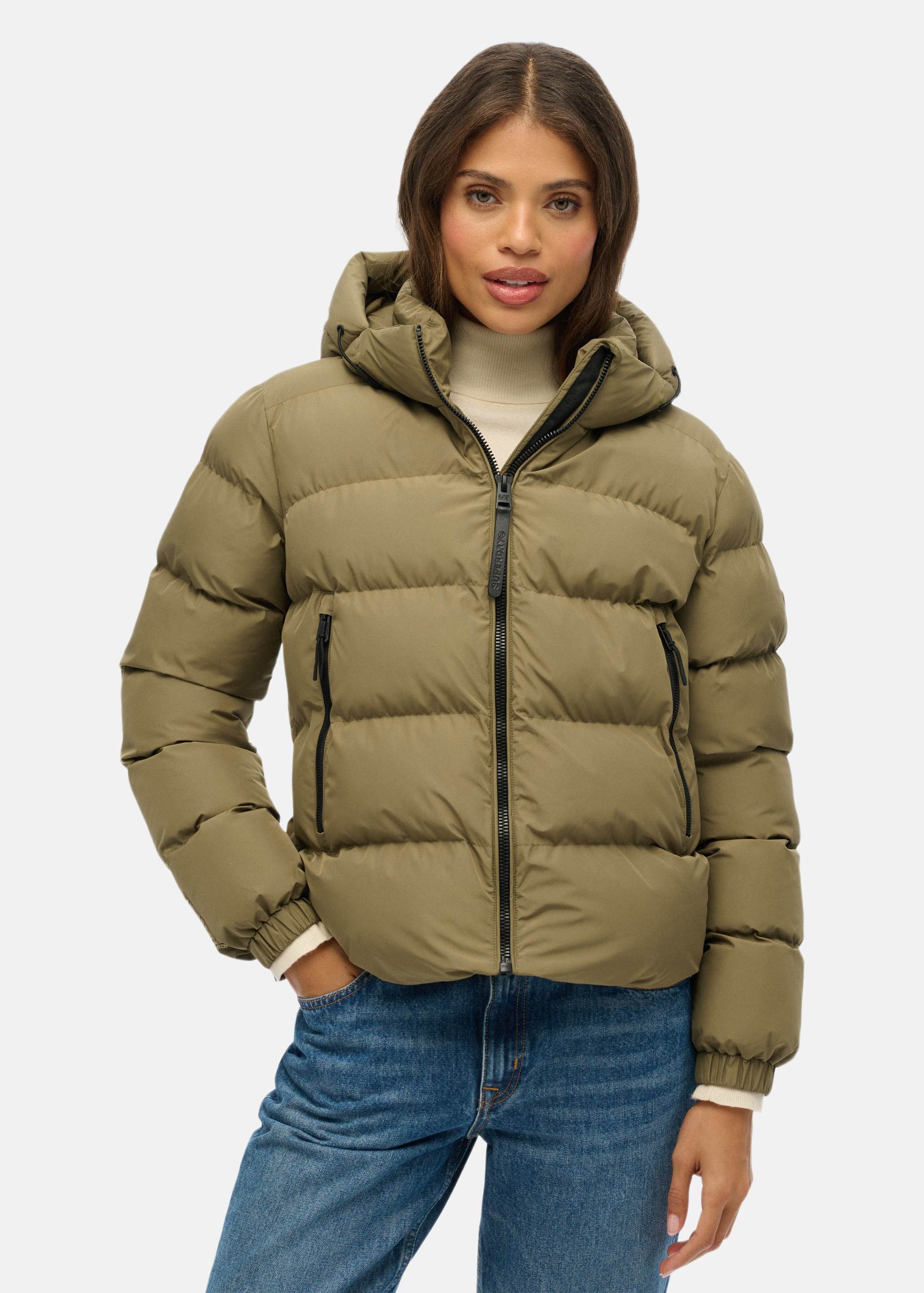 HOODED SPORTS PUFFER JACKET