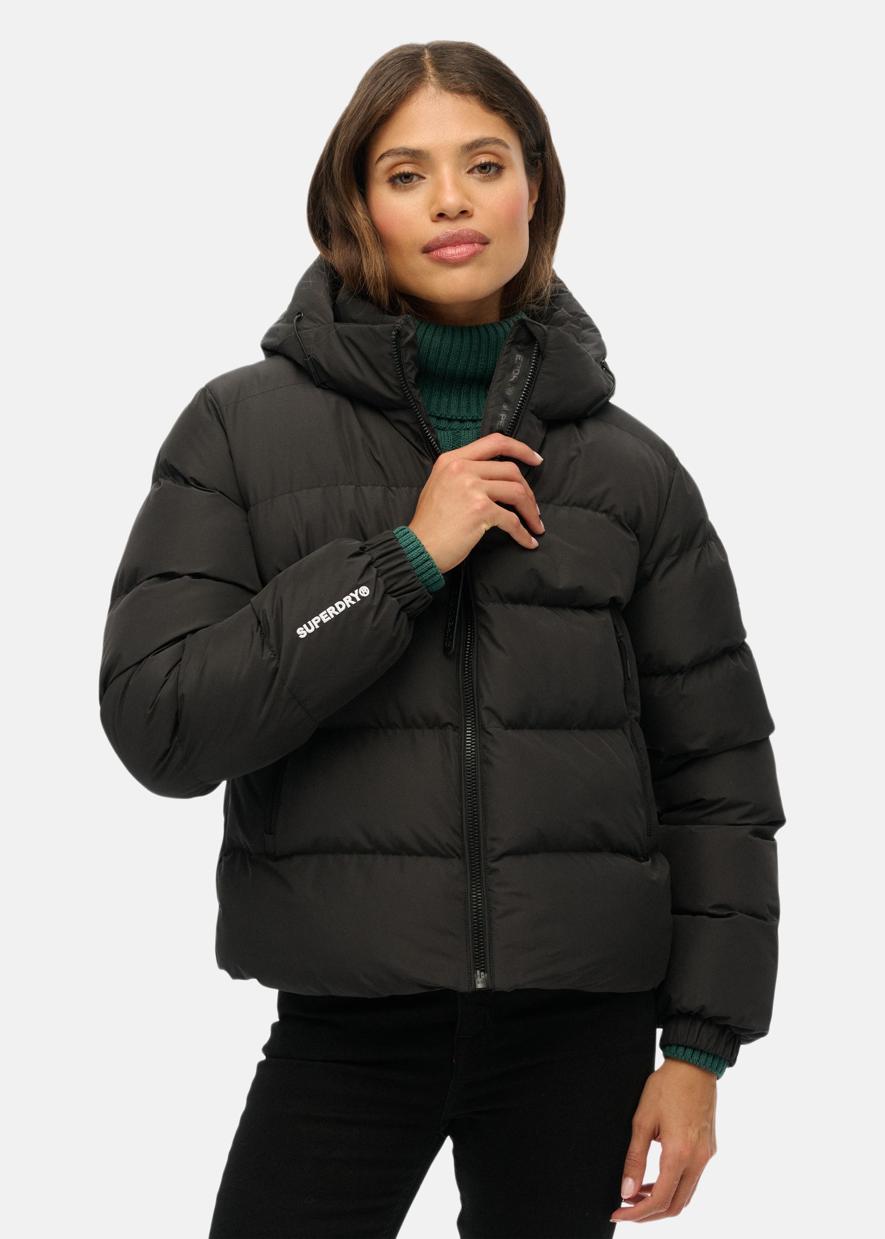 HOODED SPORTS PUFFER JACKET