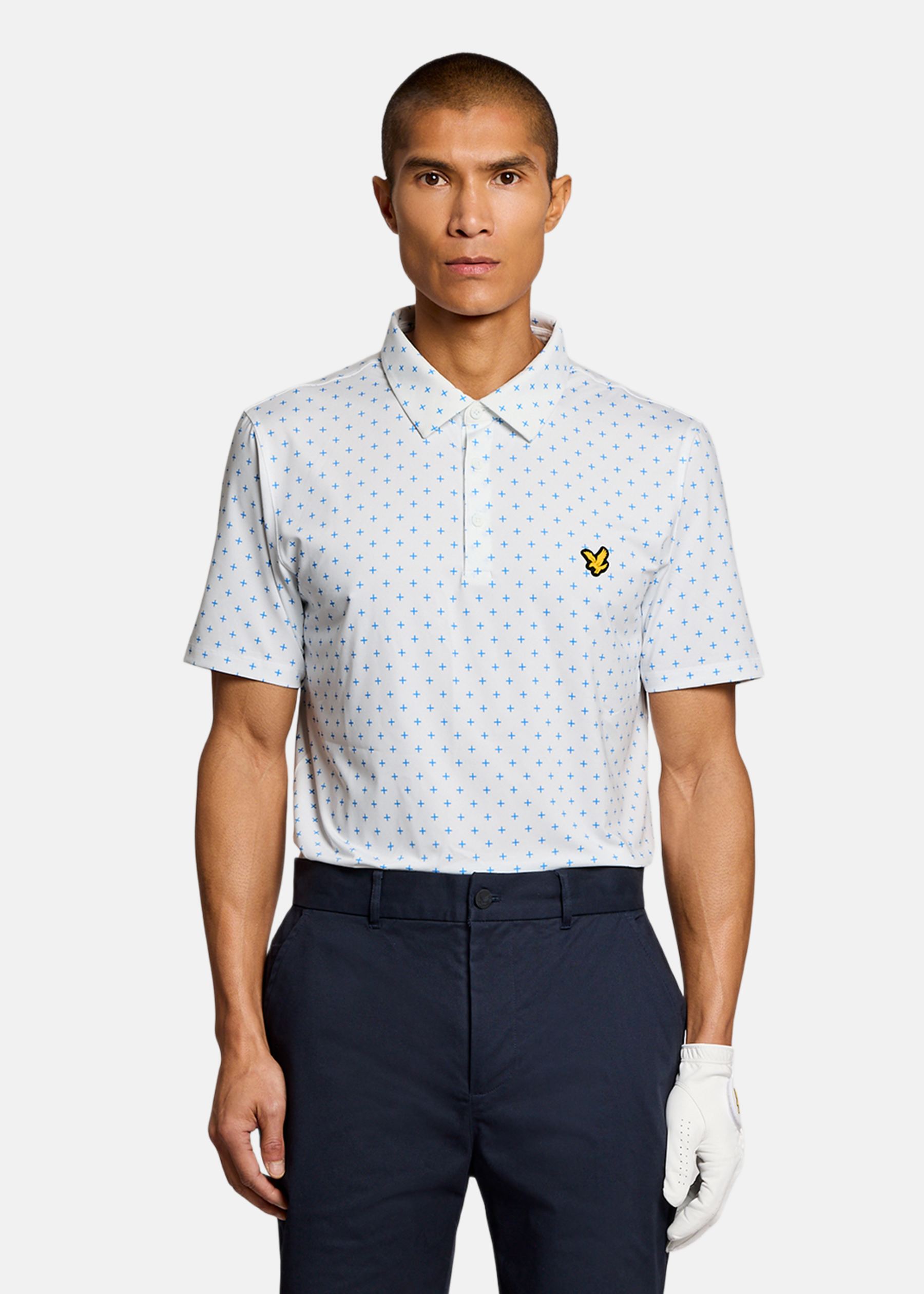 Golf Cross Print  Polo