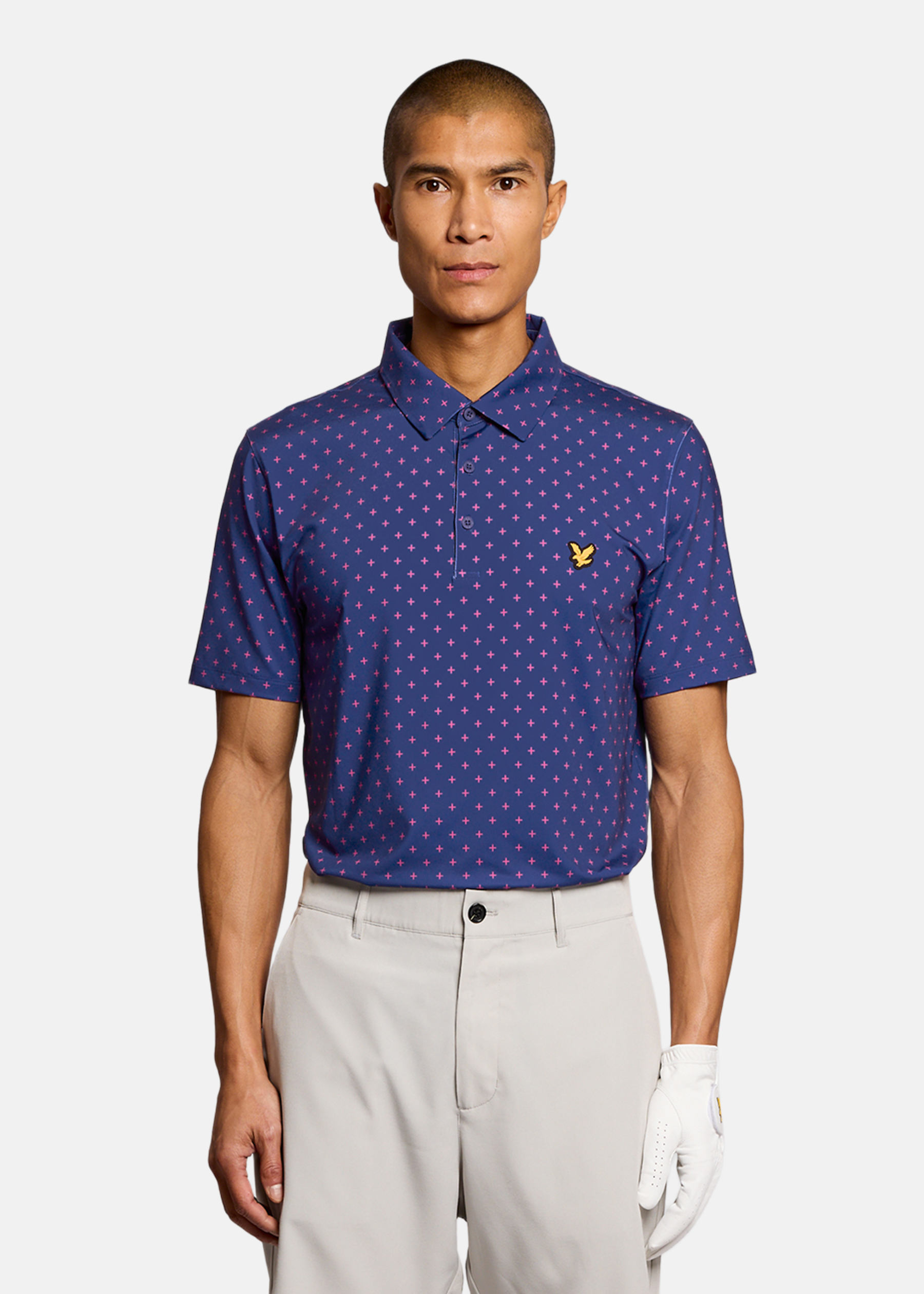 Golf Cross Print  Polo