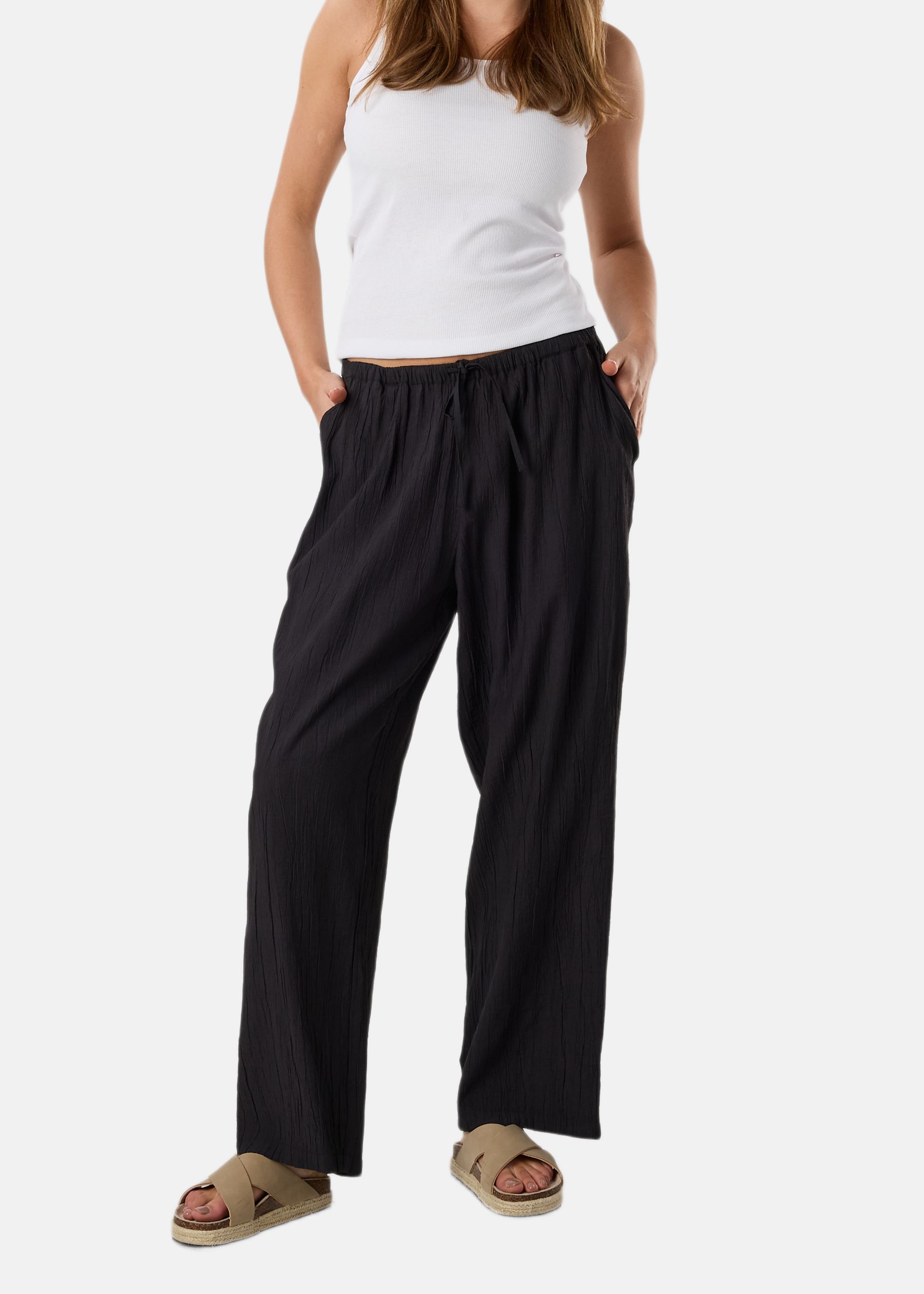 Savannah Crinkle Pants W