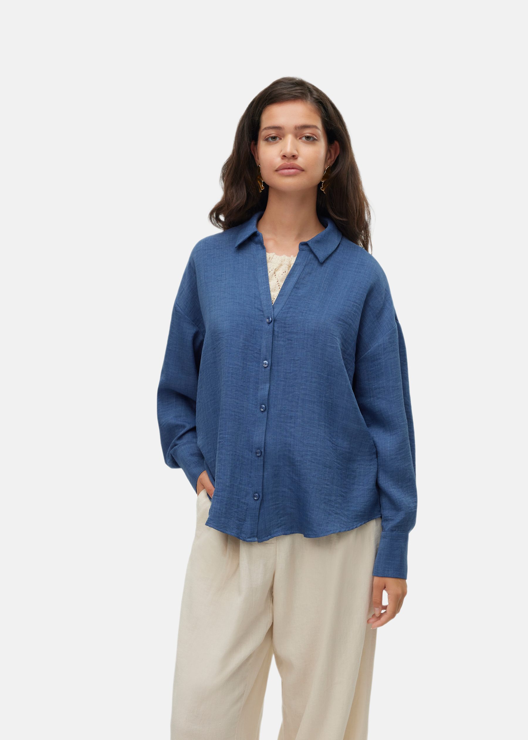 VMMELANEY QUEENY LS SHIRT WVN