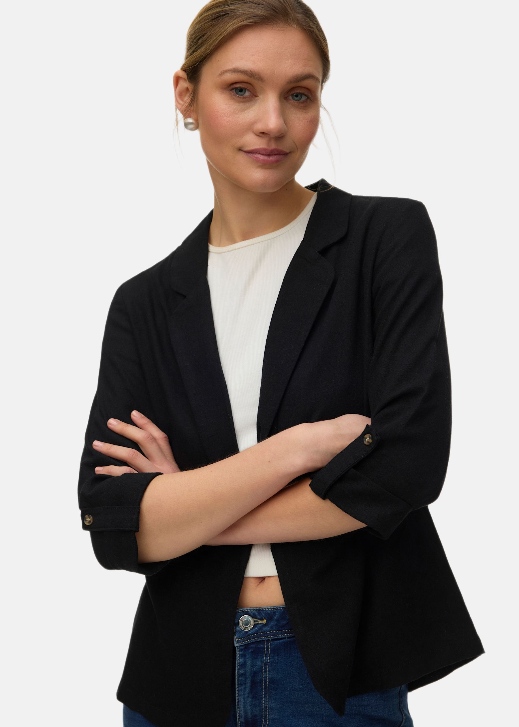 VMJESMILO 3/4 LOOSE BLAZER WVN