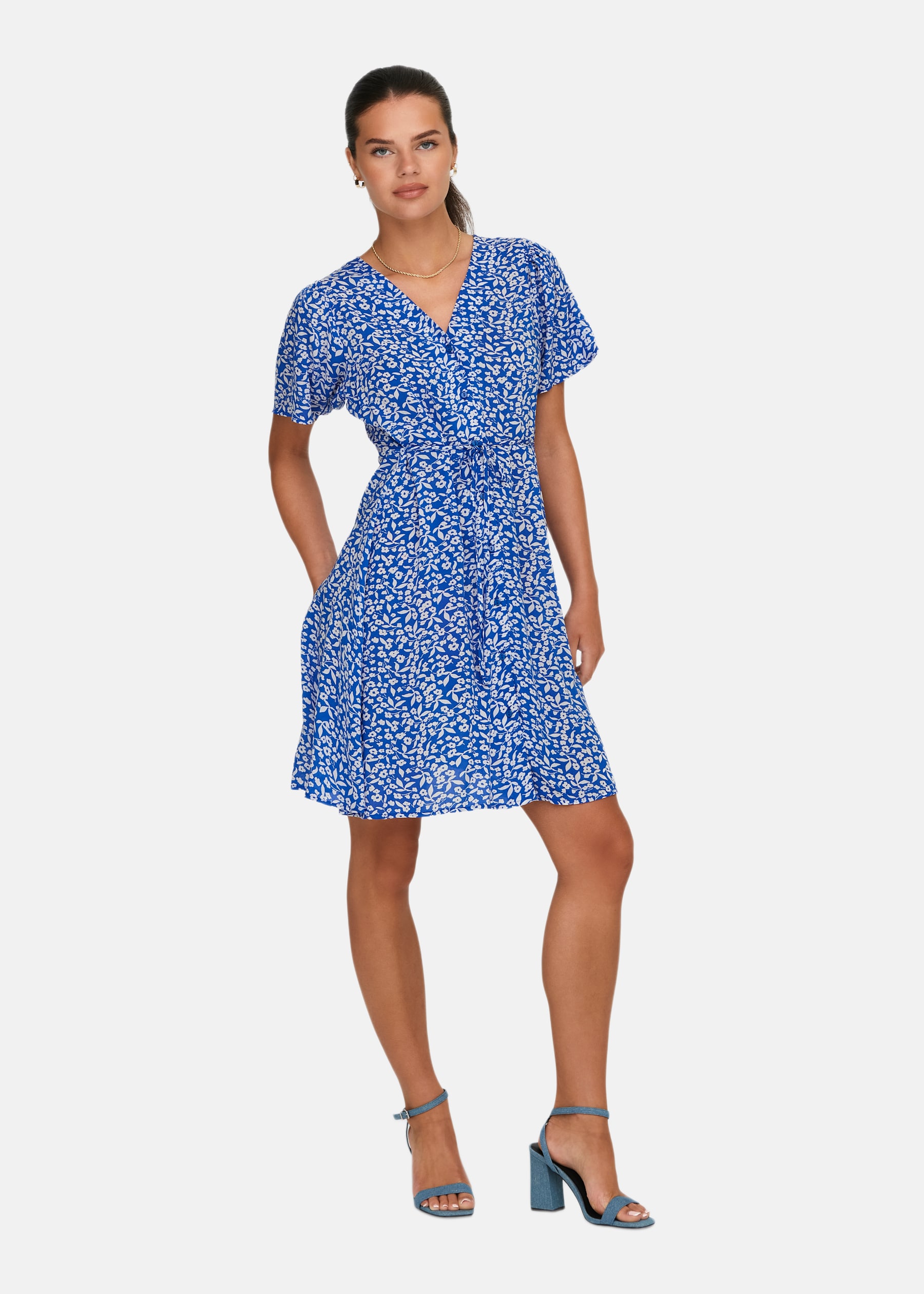 ONLEVIDA S/S SHORT DRESS WVN N