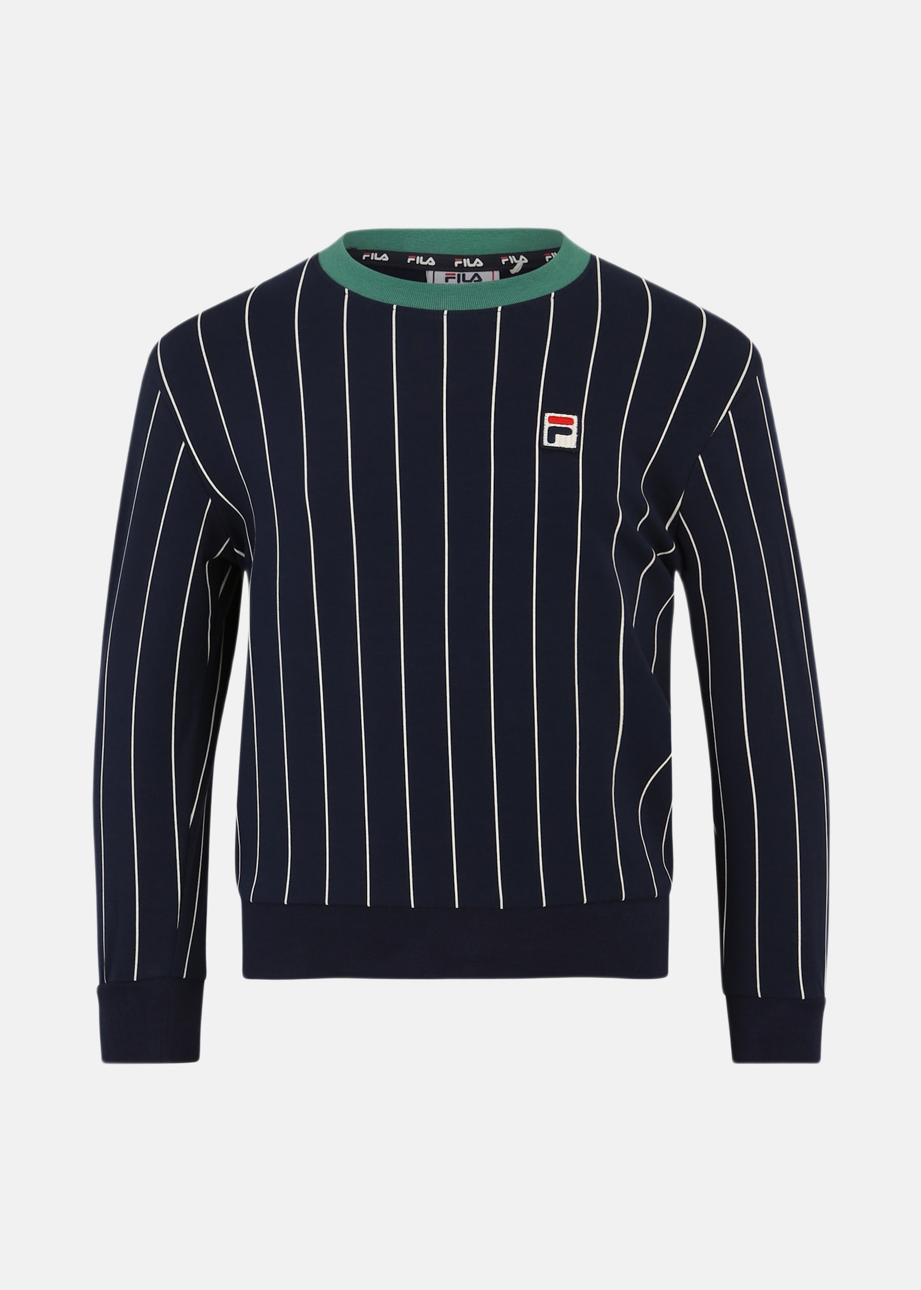 LUKOW pinstriped crew sweat
