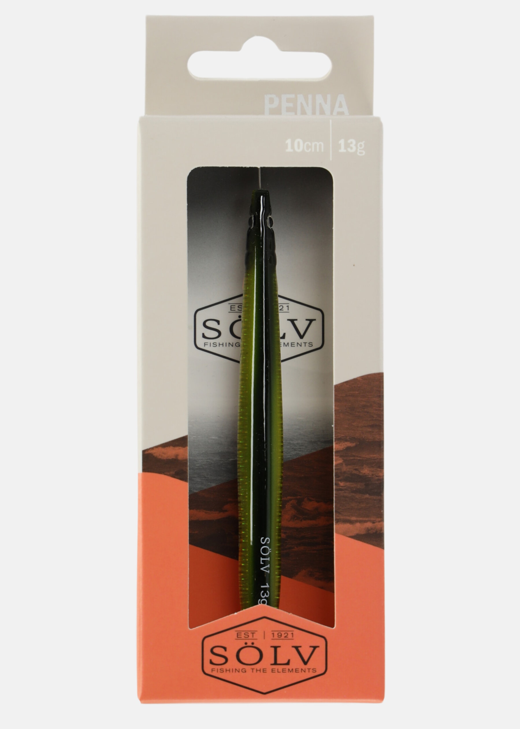 Sölv Penna 10cm/13g Green Tobi