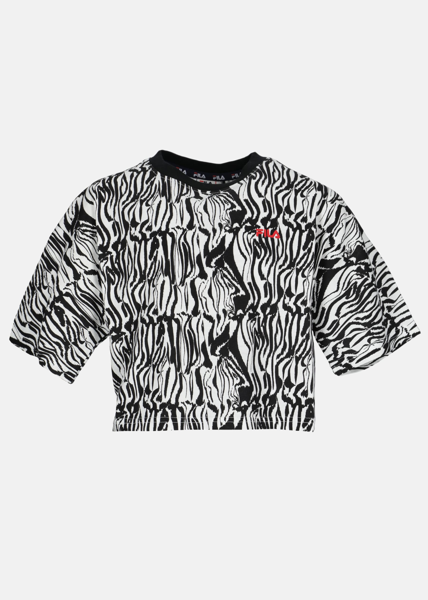BRUGY AOP wide cropped tee