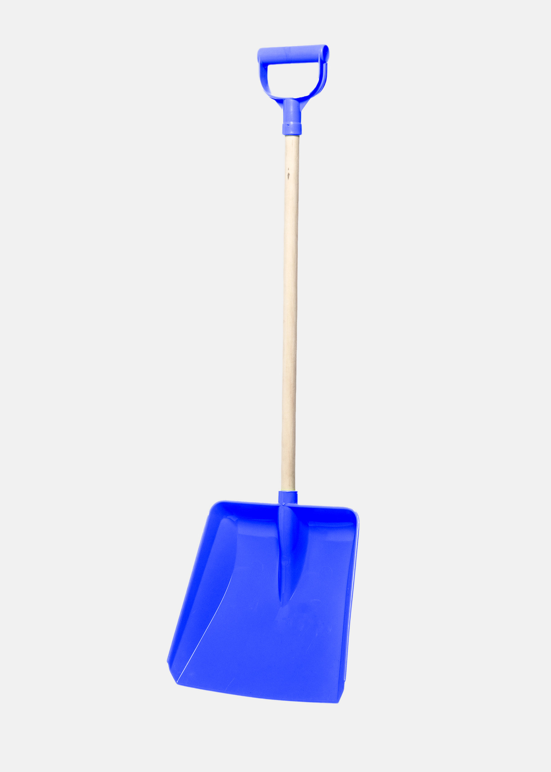 Snöspade trähandtag, Blå