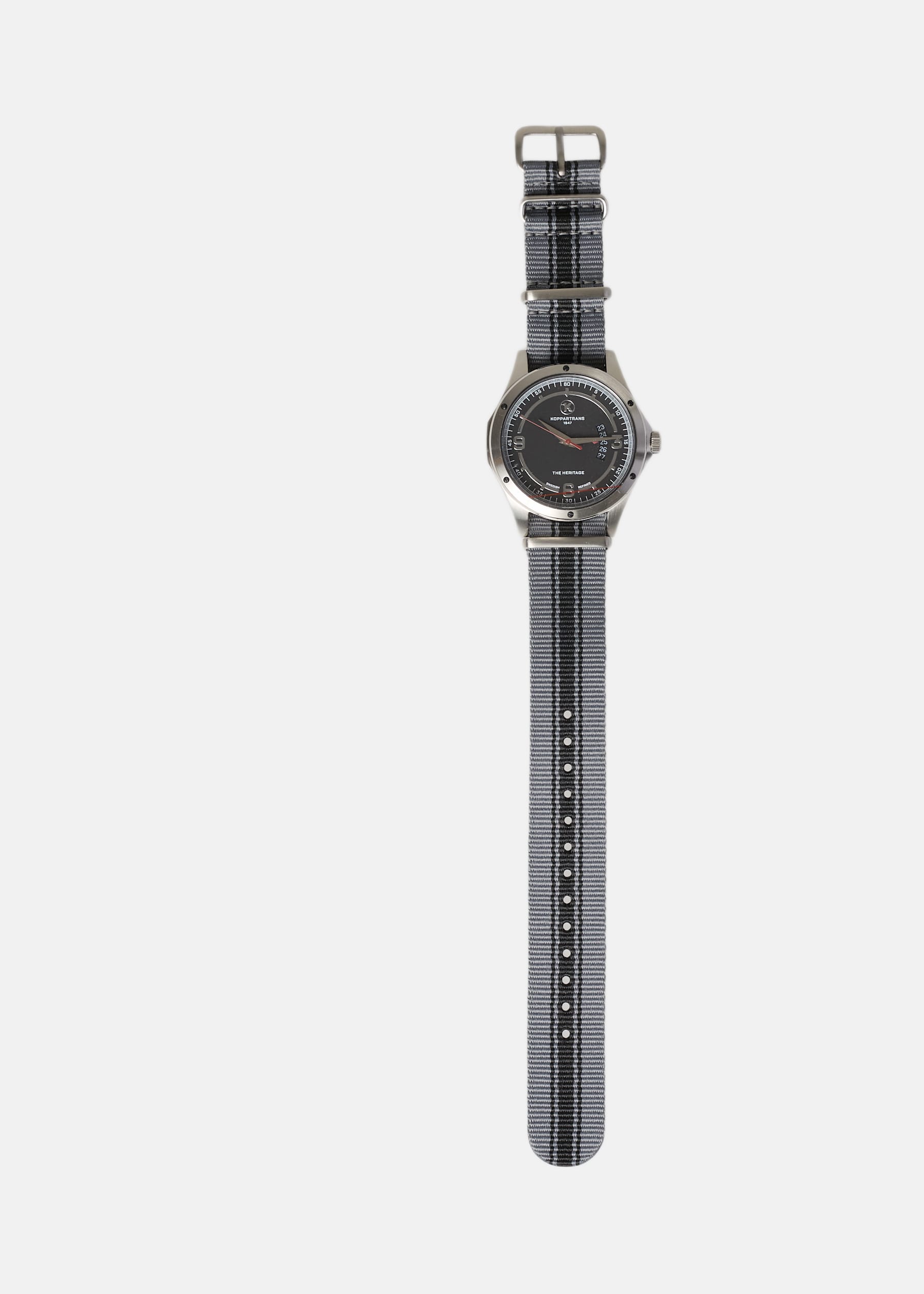 Oktan Silver Grey And Black Stripe