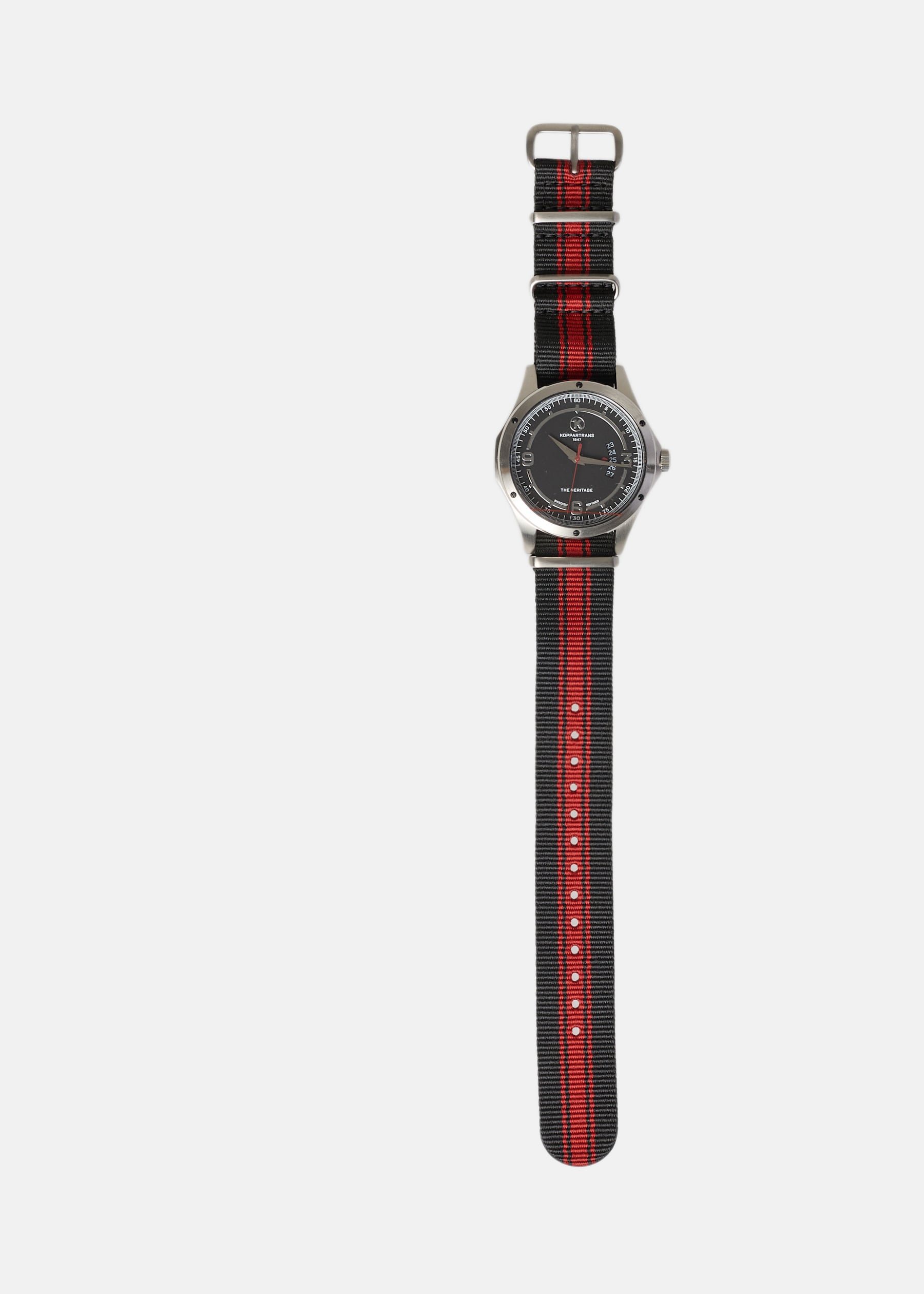 Oktan Silver Black And Red Stripe
