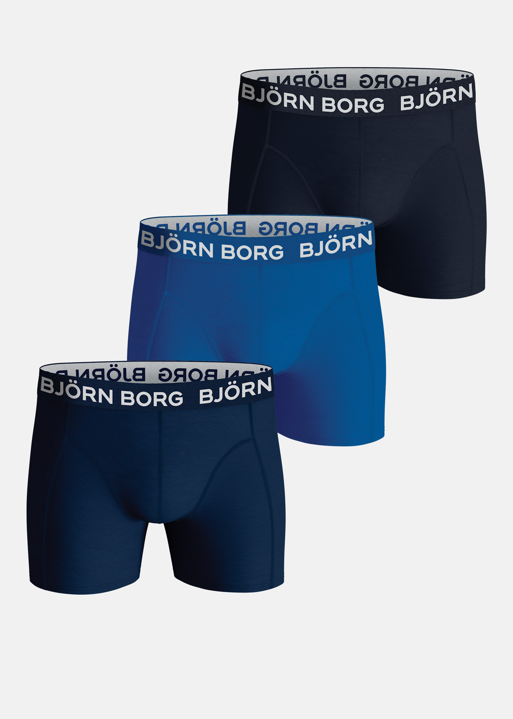 Produktfoto för Björn Borg Cotton Stretch Boxers 3-pack Multi, 134-140