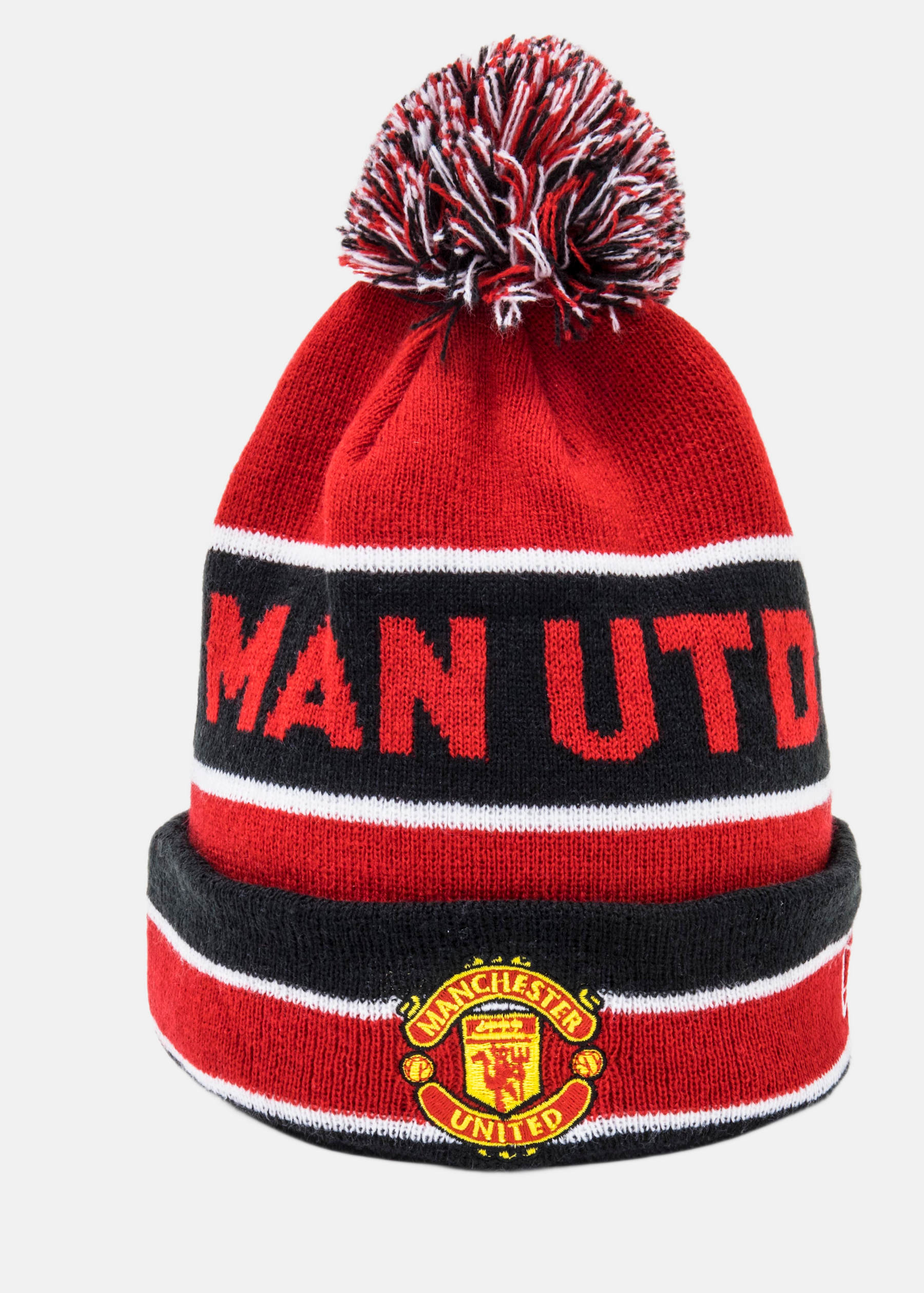 NEW ERA Football Röd pom Beanie Manchester United Jake Knit Red/Black Pom mössor dam – bild 5