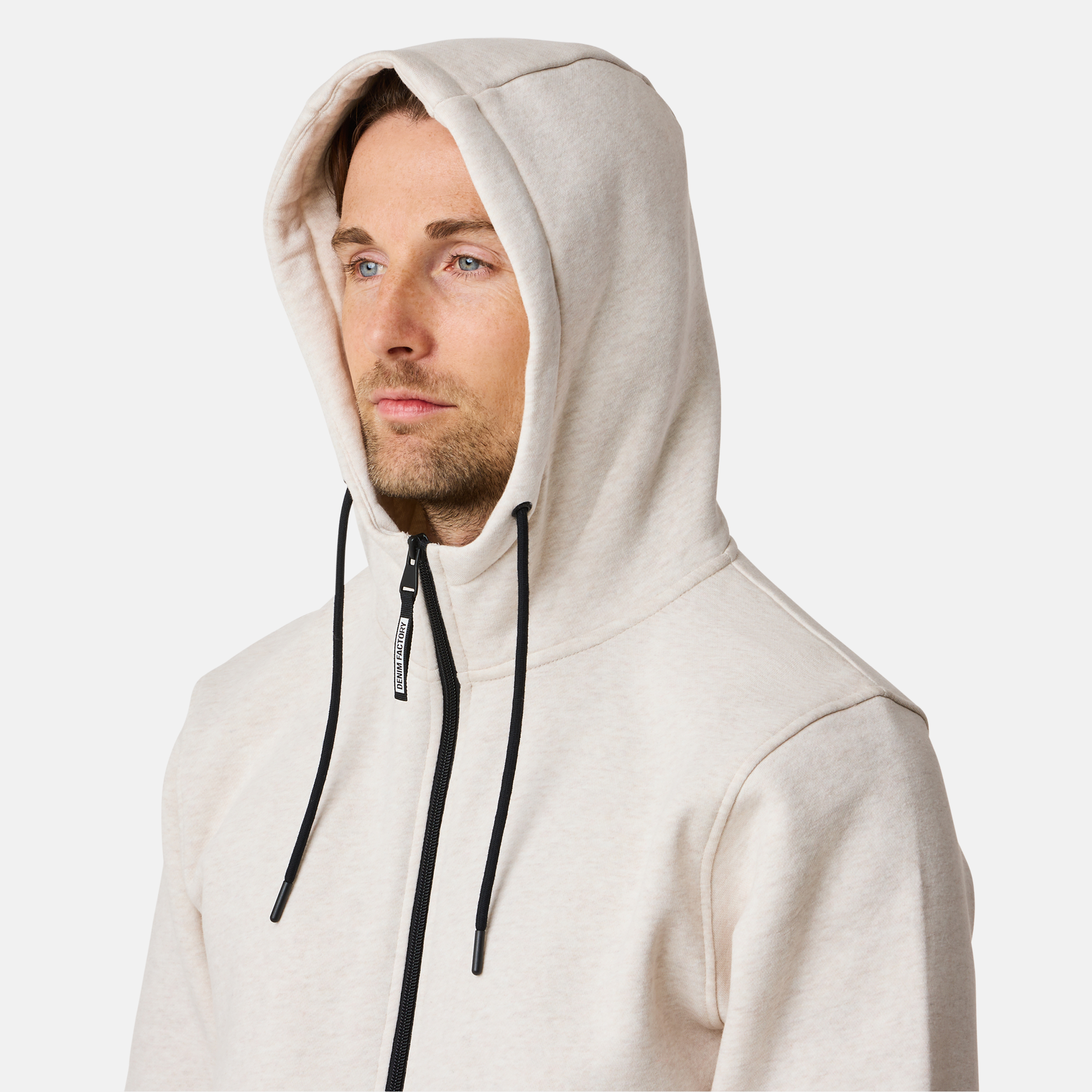 トップス BUTCHER PRODUCTS SWEAT PARKA OATMEAL Fleeced FoxFibre® Zip Hoodie in Oatmeal – Blue Owl Workshop