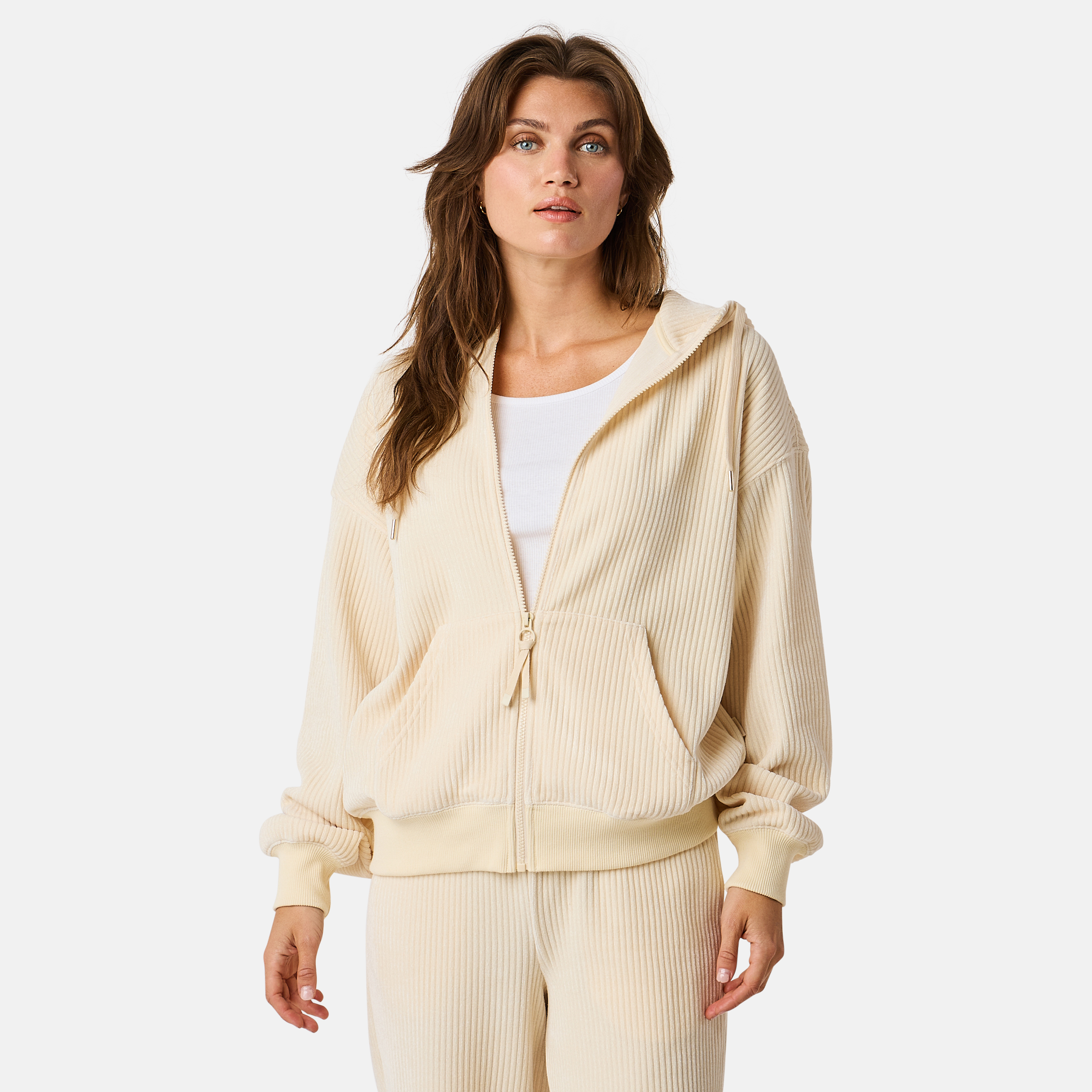 Chenille Lounge Full Zip Hoodie W | Sweaters | Women | Swedemount
