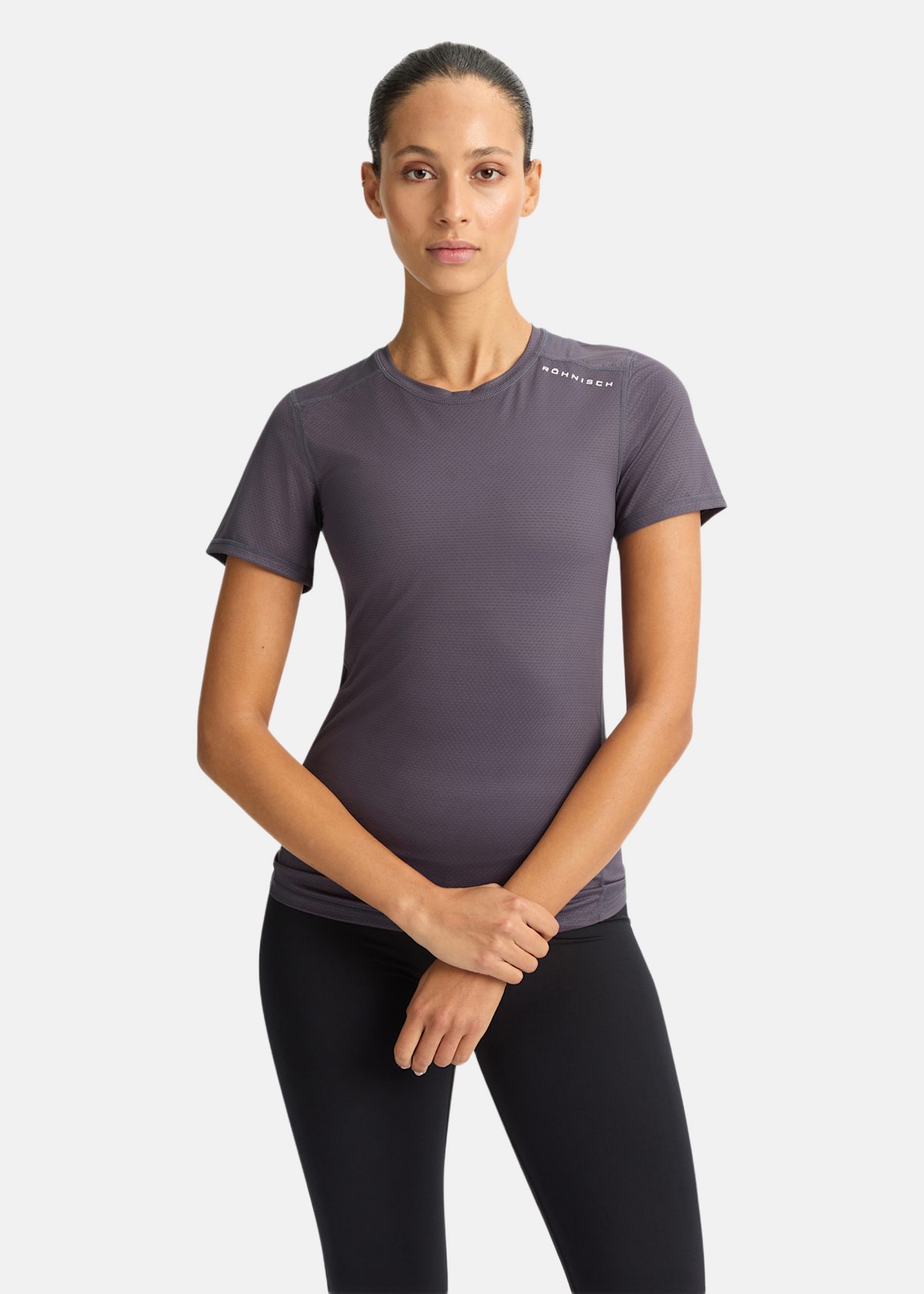 Jacquard Tee |  - sv-se - dam - klader - toppar-linnen - t-shirts-friluftsliv-vandring - t-shirts-kortarmade | Padelspecialisterna