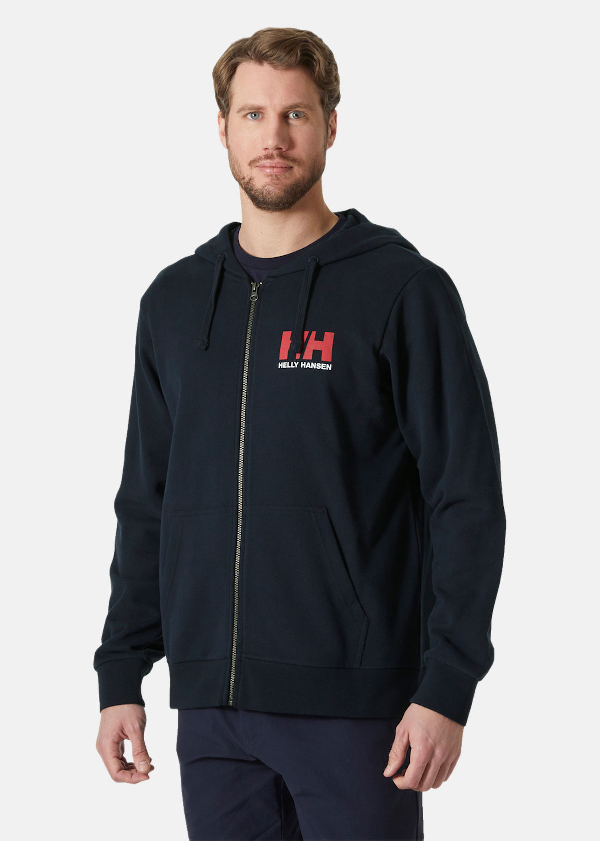 HH LOGO FULL ZIP HOODIE 2.0 |  - sv-se - herr - klader - trojor - huvtrojor - zip-hoodie | Padelspecialisterna