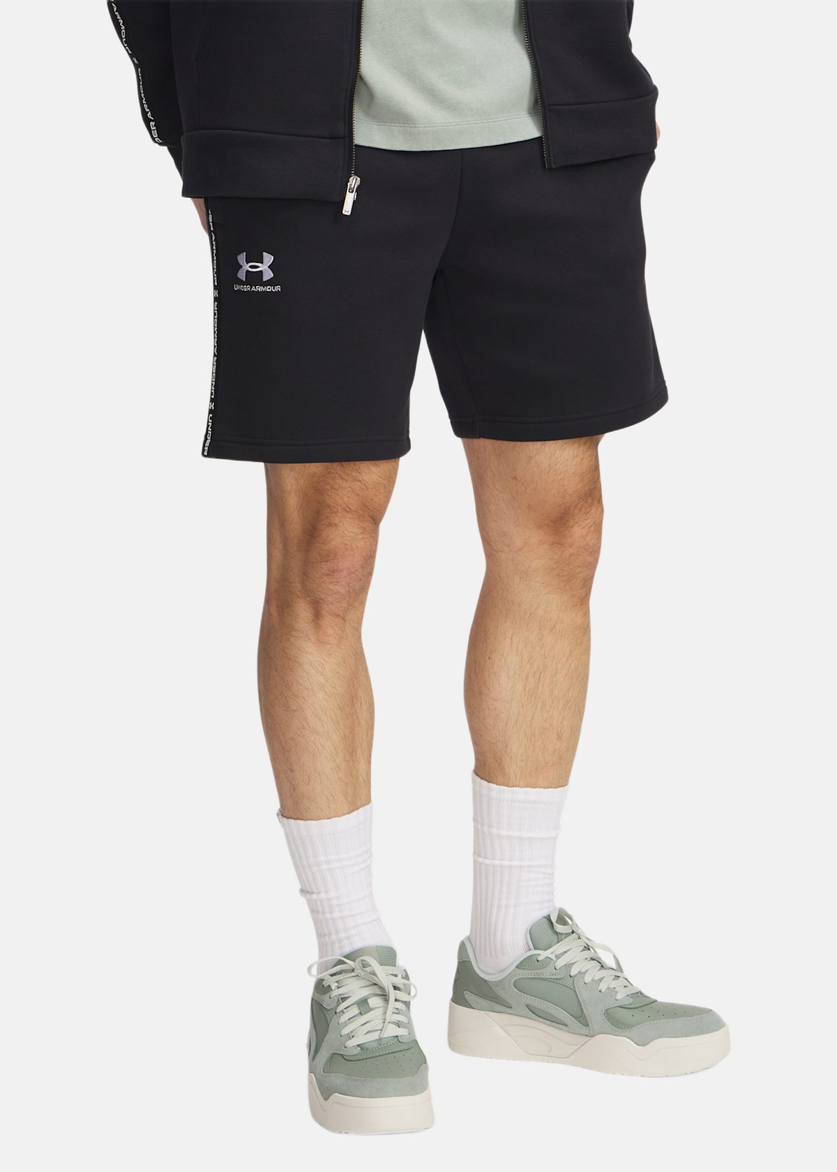 UA Icon Fleece Short Taping |  - sv-se - herr - klader - shorts - vardags-jeansshorts - vardagsshorts | Padelspecialisterna