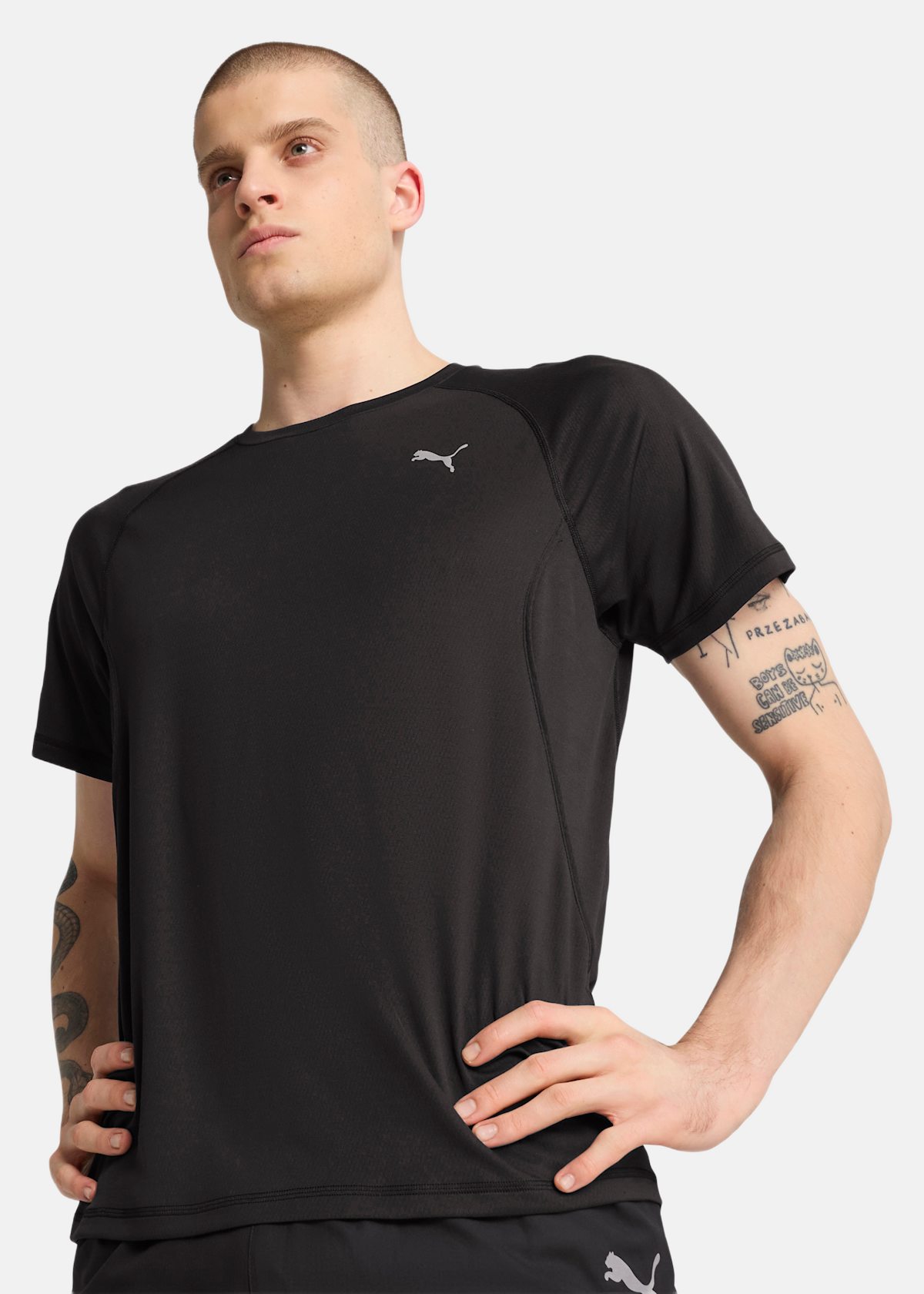 M RUN VELOCITY TEE (POLY)