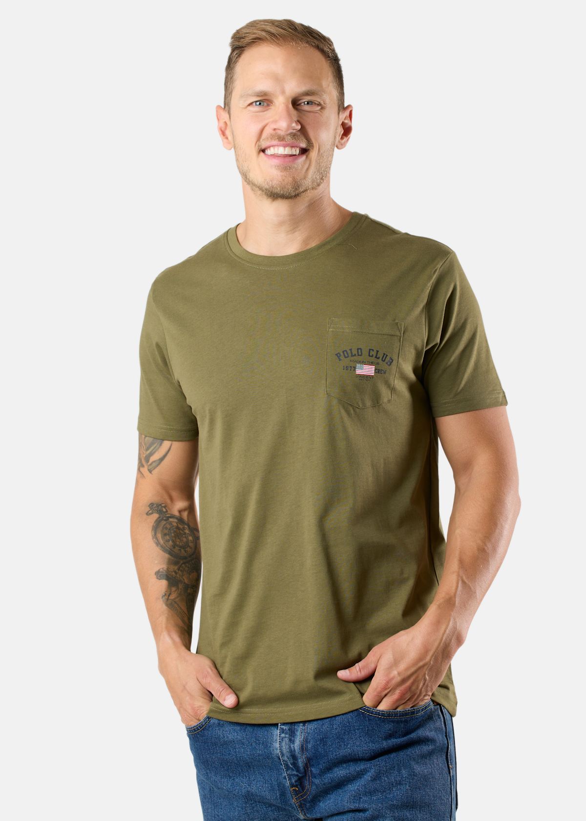 Texas Tee (Bröstficka) |  - sv-se - herr - klader - t-shirts-linnen - t-shirt-vardag-sport - kortarmad-t-shirt-vardag-sport | Padelspecialisterna