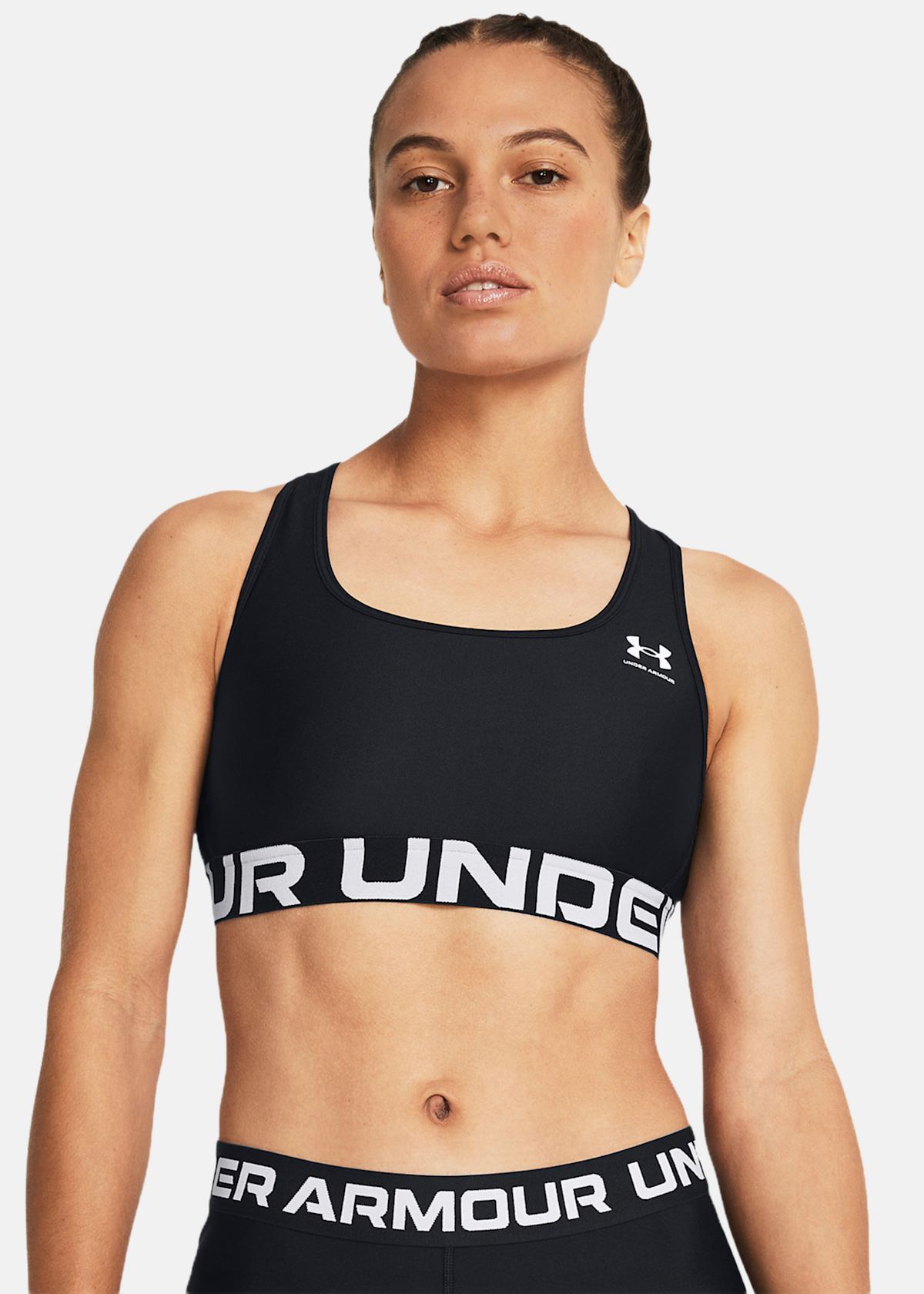 UA HG Mid Branded |  - sv-se - dam - klader - underklader - bh - sport-bh-medium-support | Padelspecialisterna