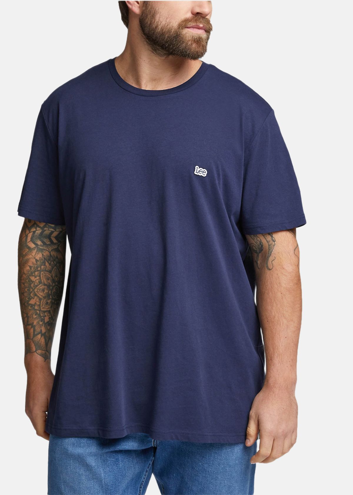 SS_PATCH_LOGO_TEE NAVY |  - sv-se - herr - klader - t-shirts-linnen - t-shirt-vardag-sport - kortarmad-t-shirt-vardag-sport | Padelspecialisterna