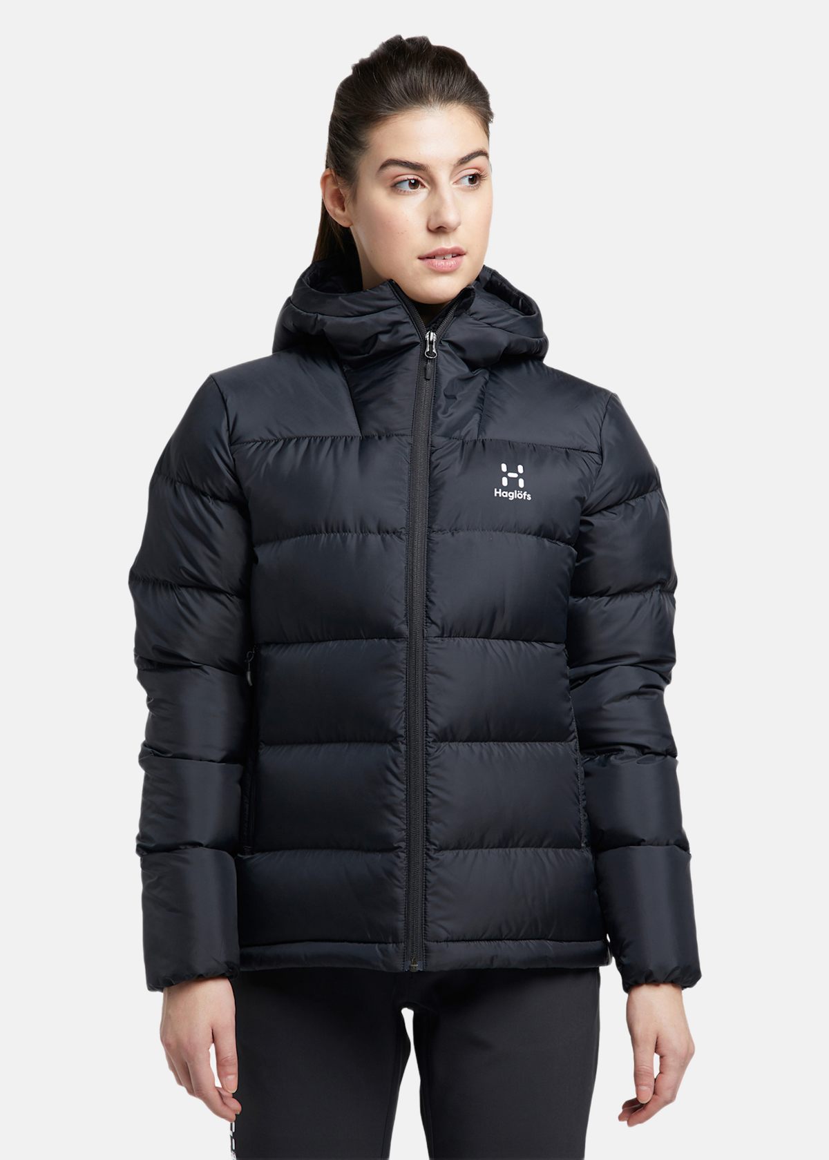 Alternativ bild 1 för Haglöfs Bield Down Hood Women True Black