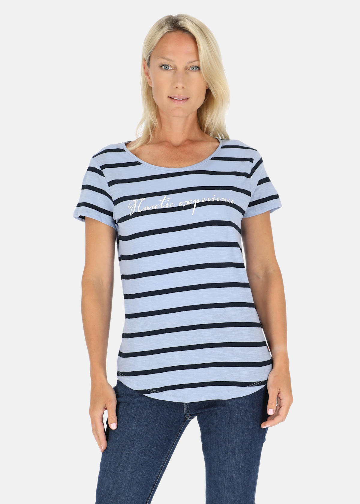 Ocean Stripe Tee W |  - sv-se - dam - klader - toppar-linnen - linnen - linnen-vardag-sport | Padelspecialisterna
