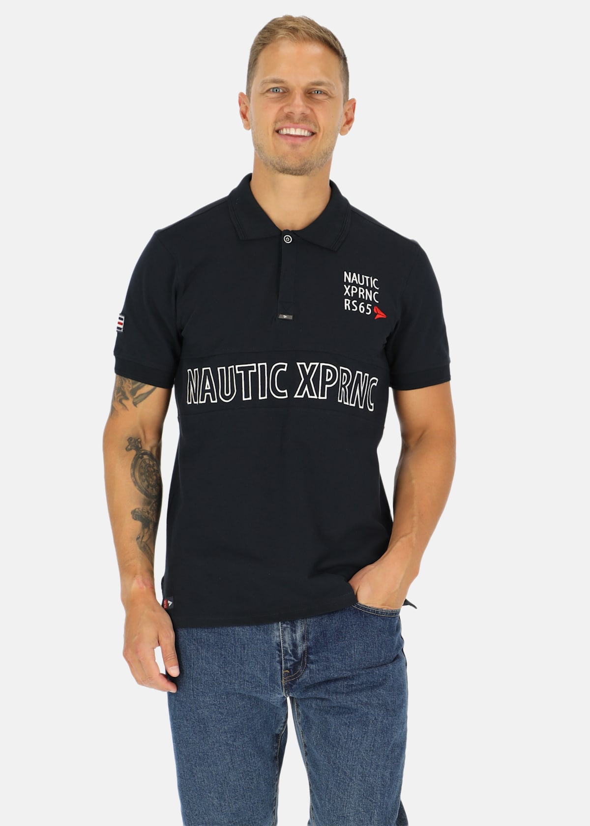 Marstrand Logo Piké |  - sv-se - herr - klader - skjortor-piketrojor - piketrojor - kortarmade-piketrojor | Padelspecialisterna