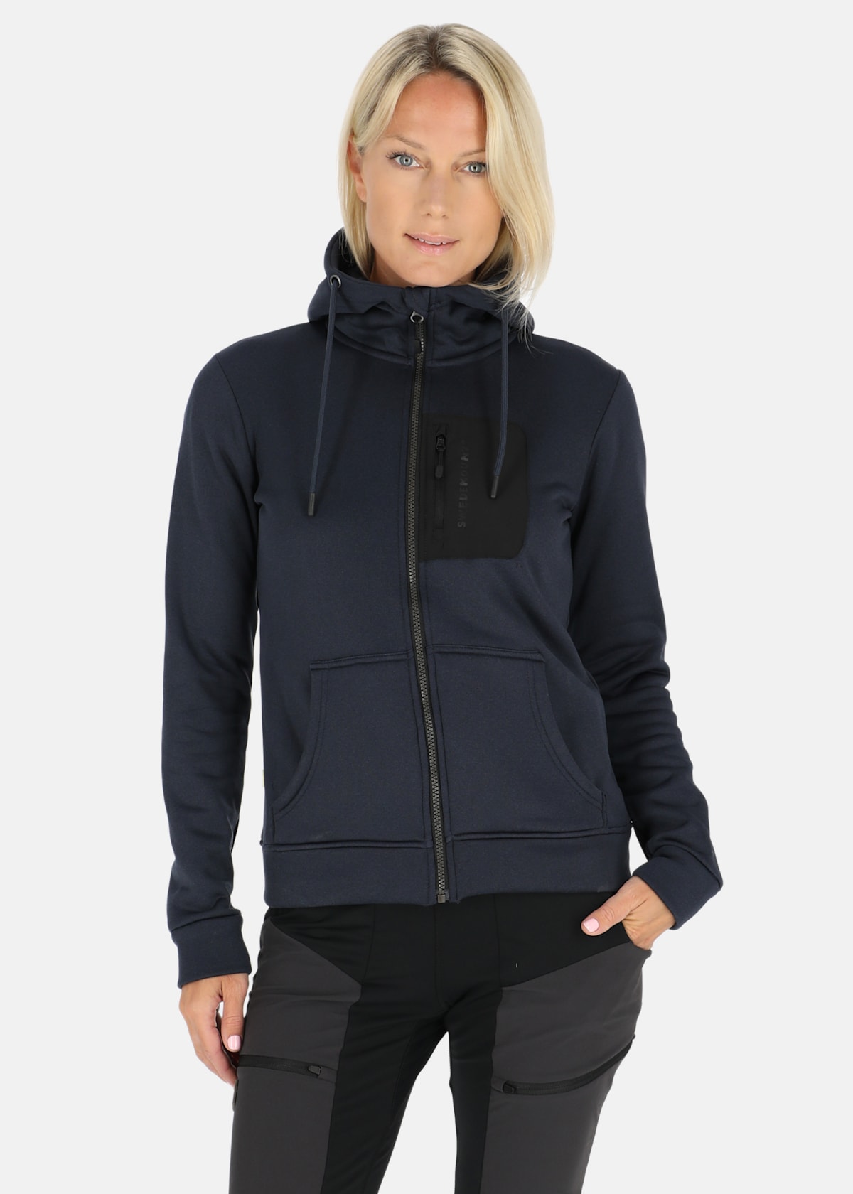 Trondheim Stretch Full Zip Hood W |  - sv-se - dam - klader - trojor - huvtrojor - zip-hoodies | Padelspecialisterna