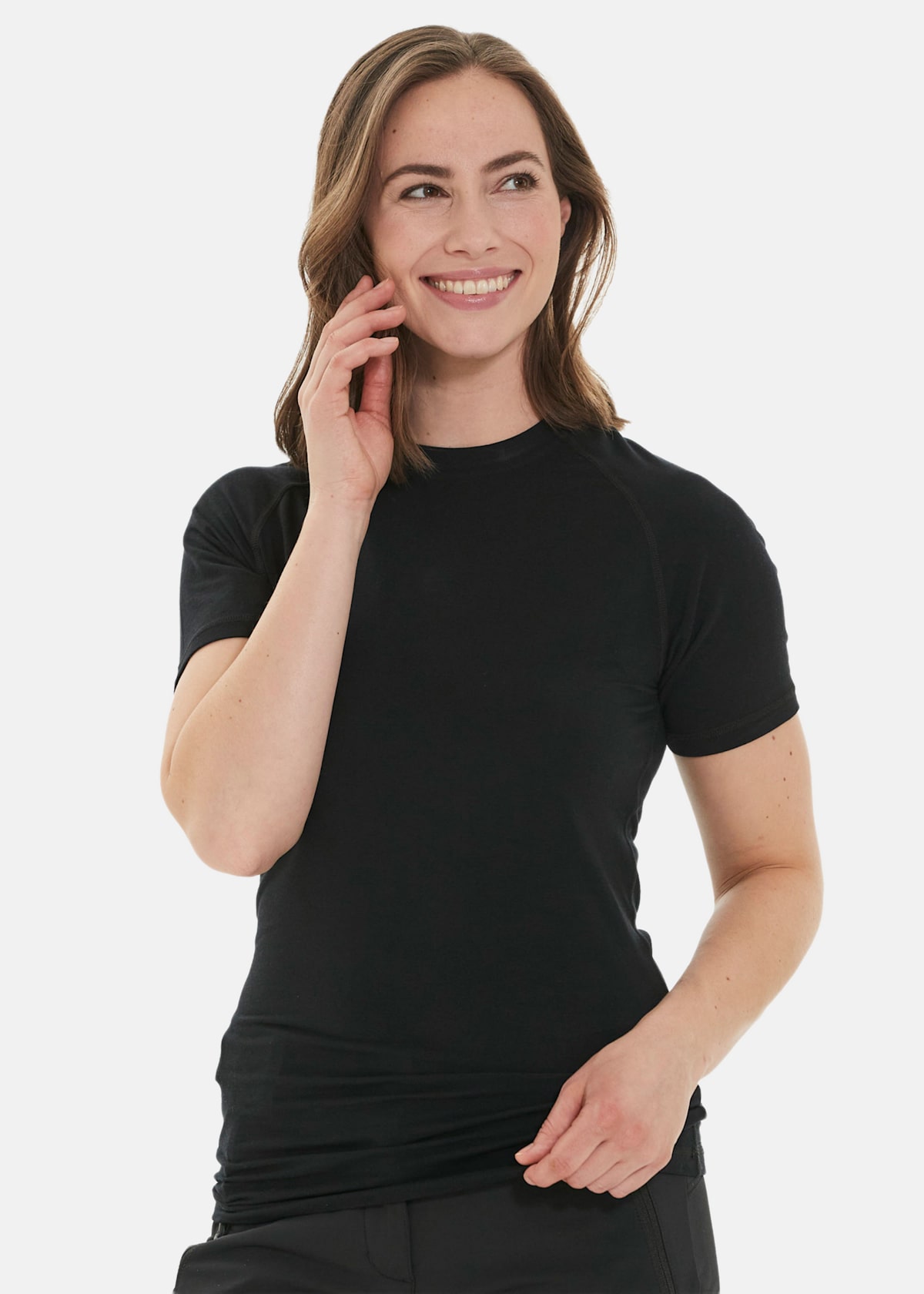 Athene W Wool SS O-neck T-shir