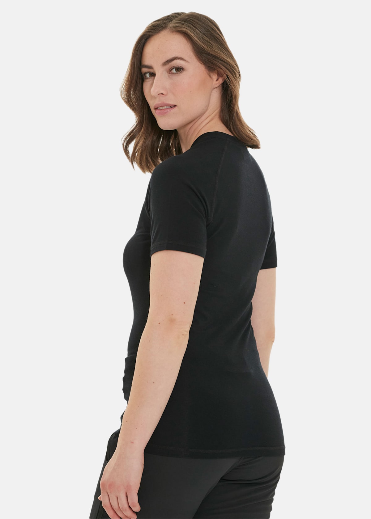 Athene W Wool SS O-neck T-shir