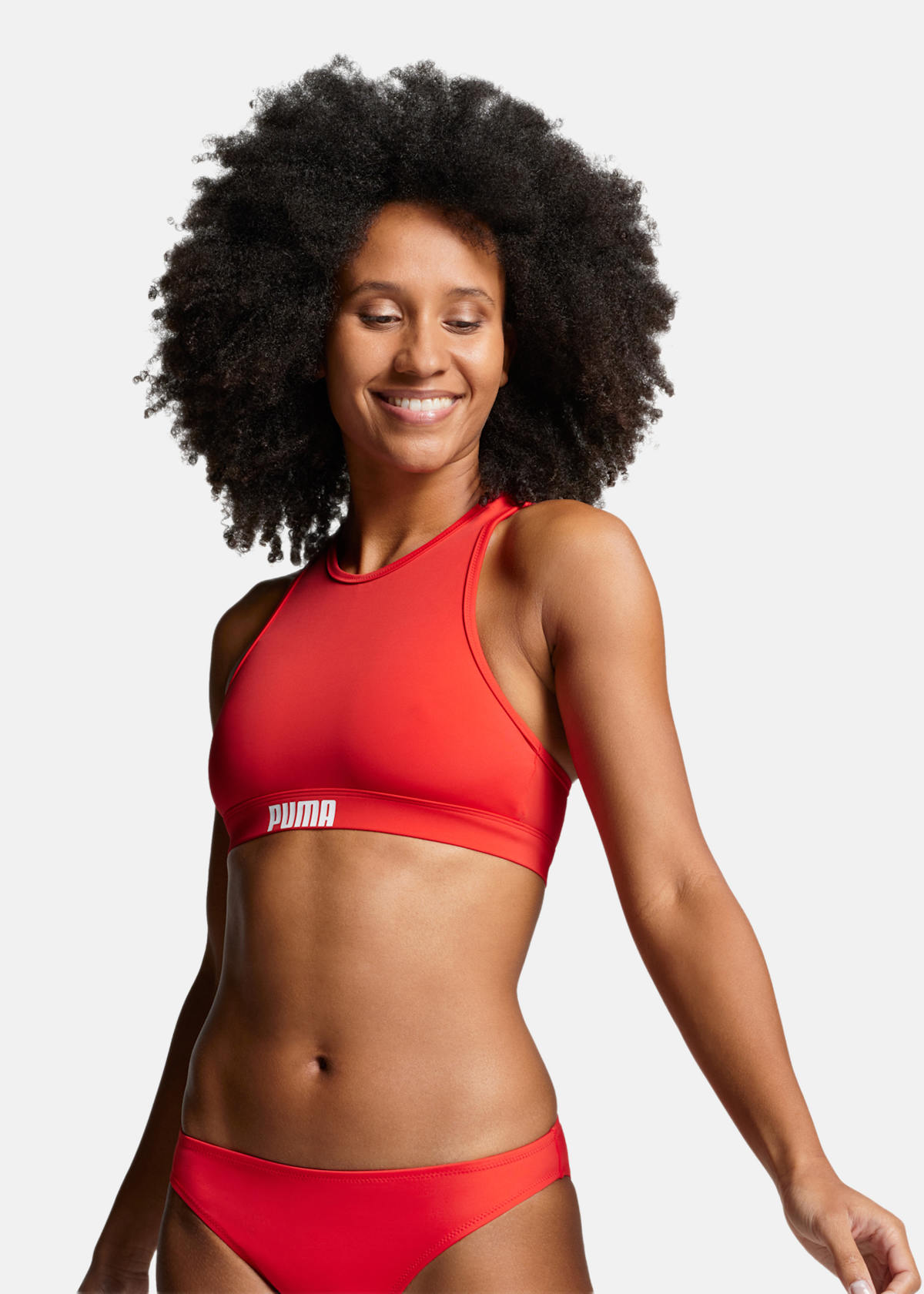 Alternativ bild 1 för Puma Racerback Swimtop Röd X-Small Dam