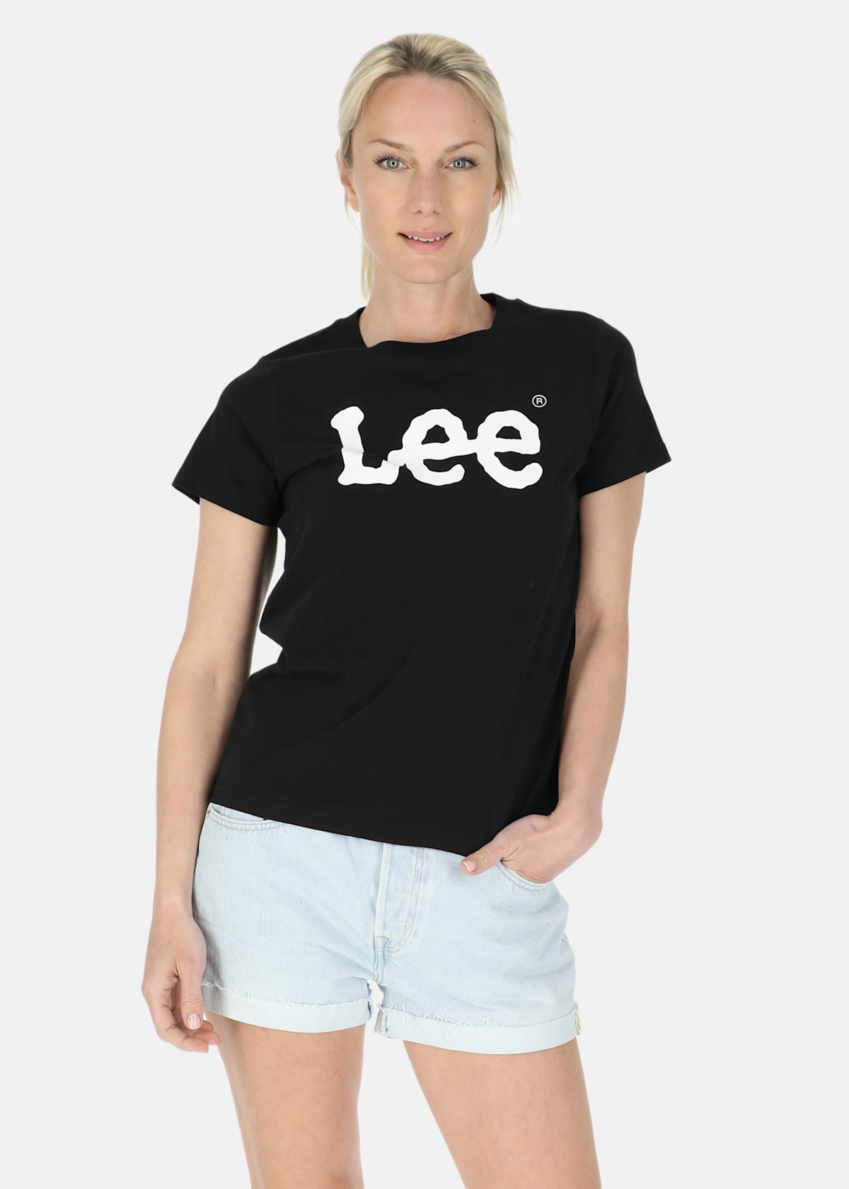 LOGO_TEE BLACK |  - sv-se - dam - klader - toppar-linnen - t-shirts-friluftsliv-vandring - t-shirts-kortarmade | Padelspecialisterna