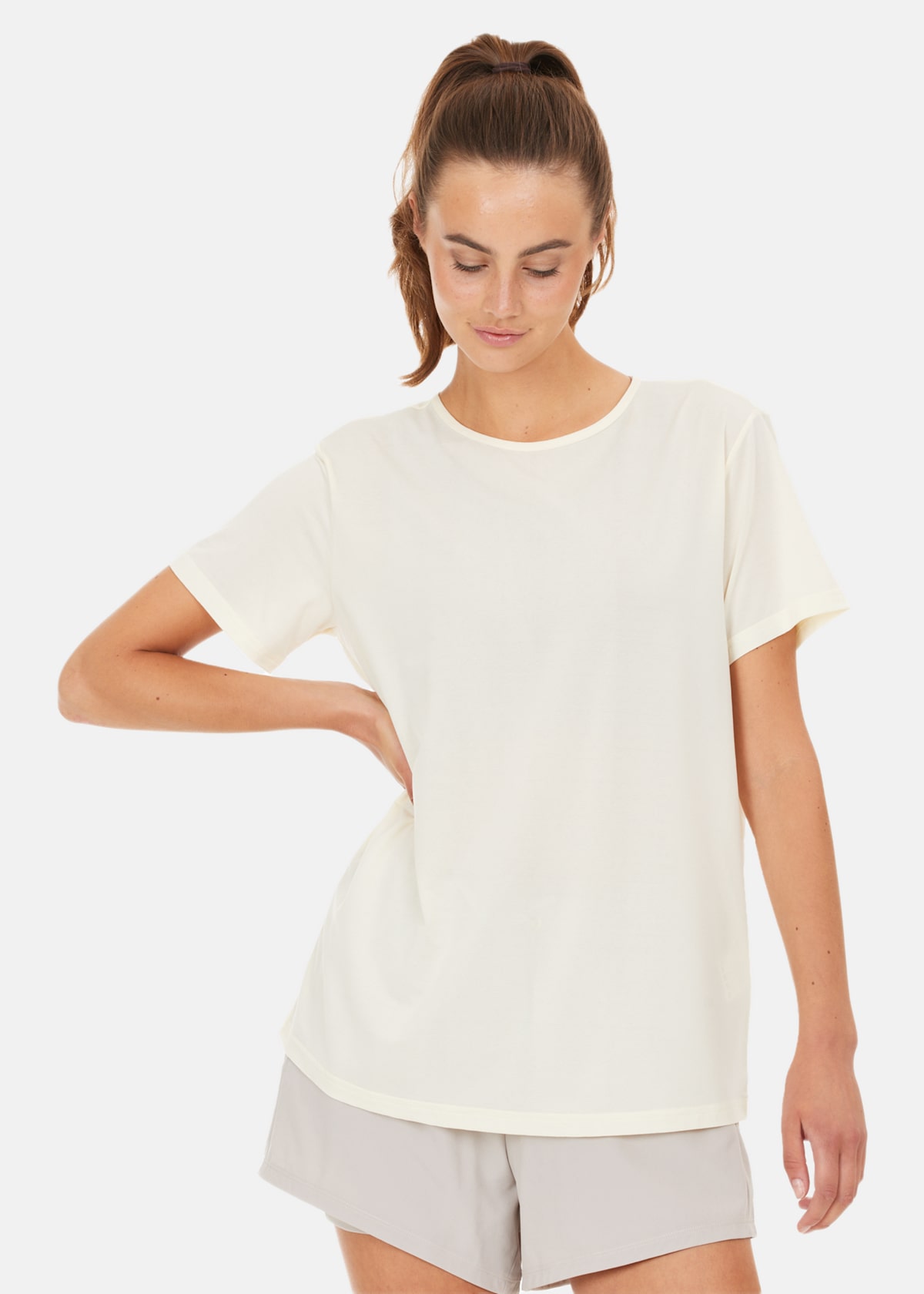 Lizzy W Slub S/S Tee |  - sv-se - dam - klader - toppar-linnen - t-shirts-friluftsliv-vandring - t-shirts-kortarmade | Padelspecialisterna
